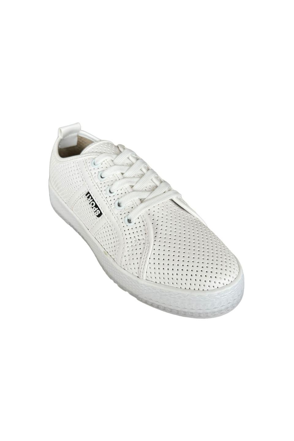 Bağcıklı Kadın Spor Ayakkabı BEYAZ - Görsel 3