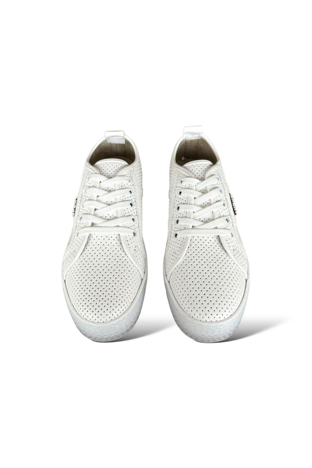 Bağcıklı Kadın Spor Ayakkabı BEYAZ - Görsel 4