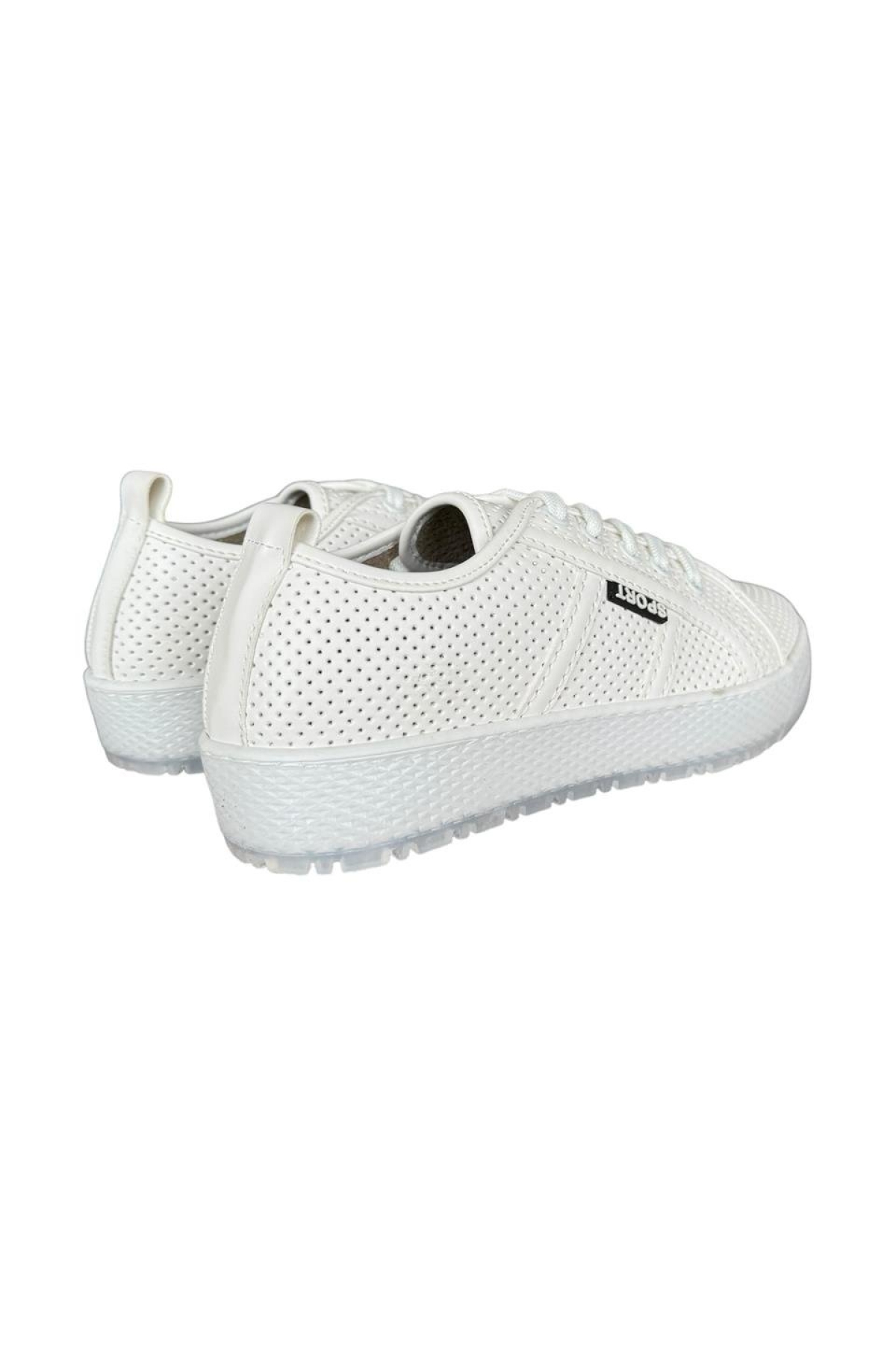 Bağcıklı Kadın Spor Ayakkabı BEYAZ - Görsel 5