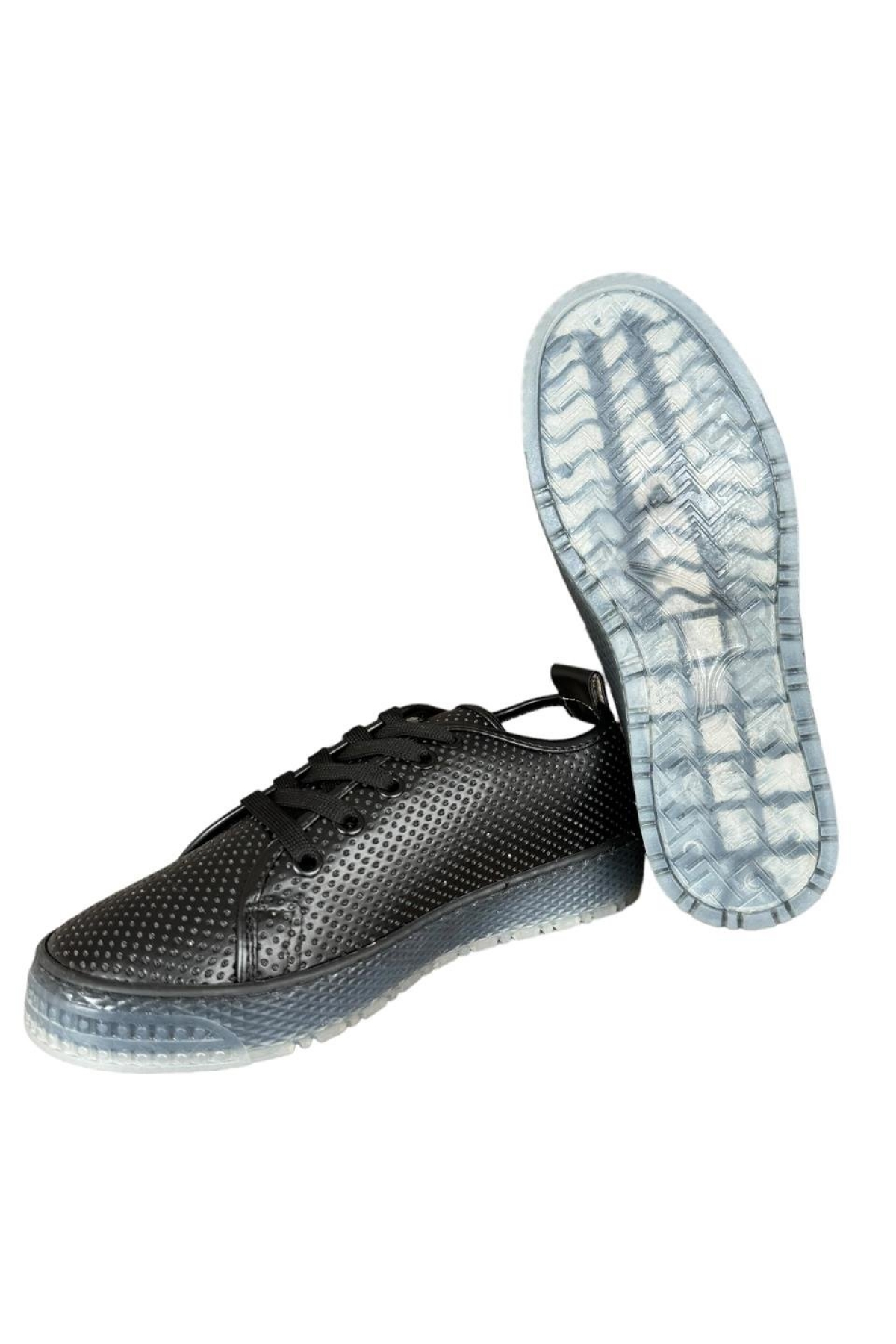 Bağcıklı Kadın Spor Ayakkabı SİYAH - Görsel 6