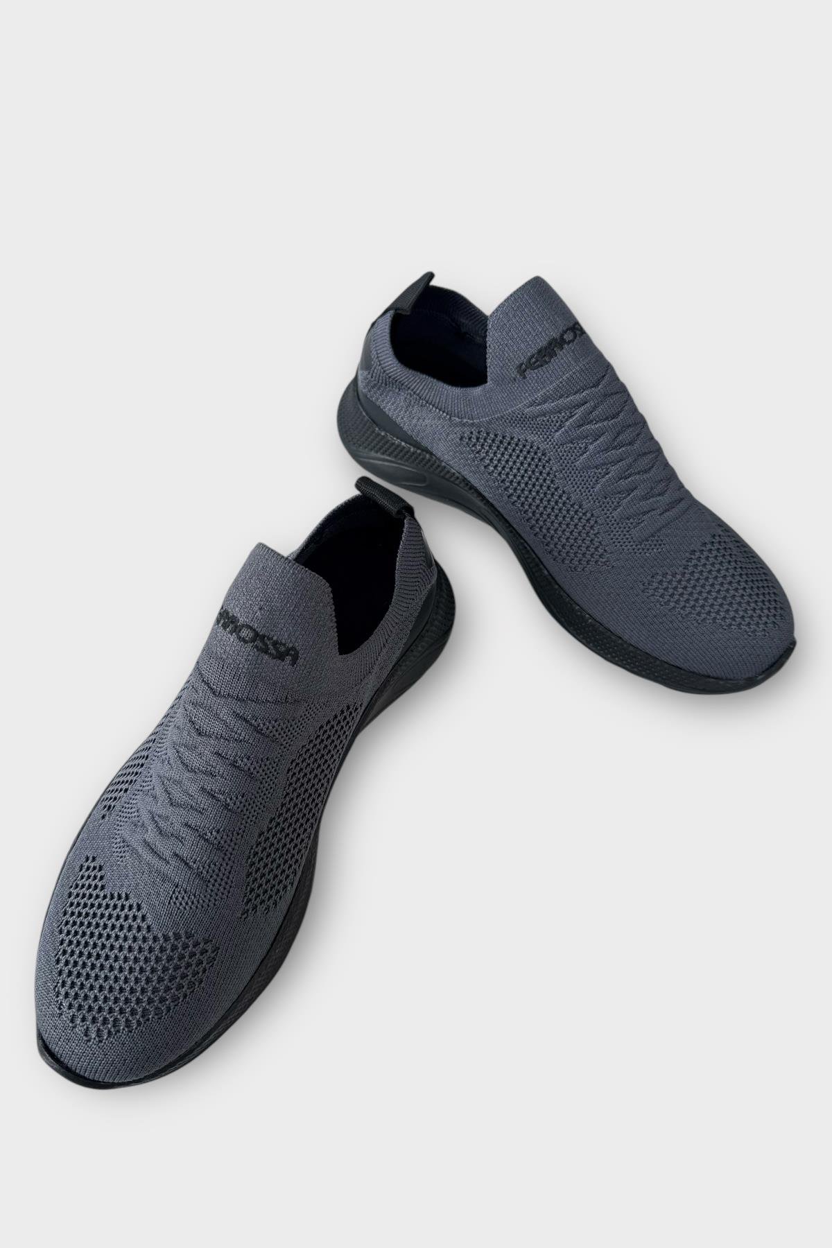 Kadın Triko Spor Ayakkabı FÜME - Görsel 4