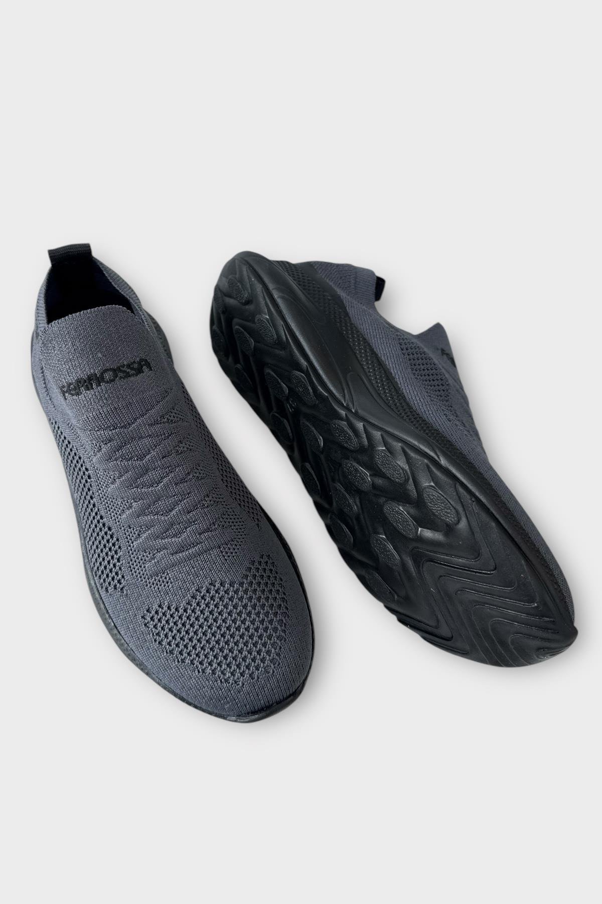 Kadın Triko Spor Ayakkabı FÜME - Görsel 5