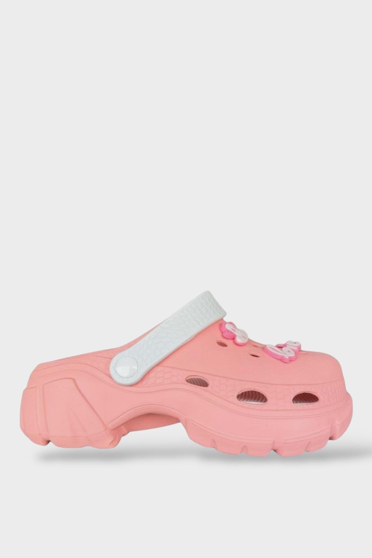 Yüksek Taban Kadın Sandalet PUDRA - BEYAZ - Görsel 2