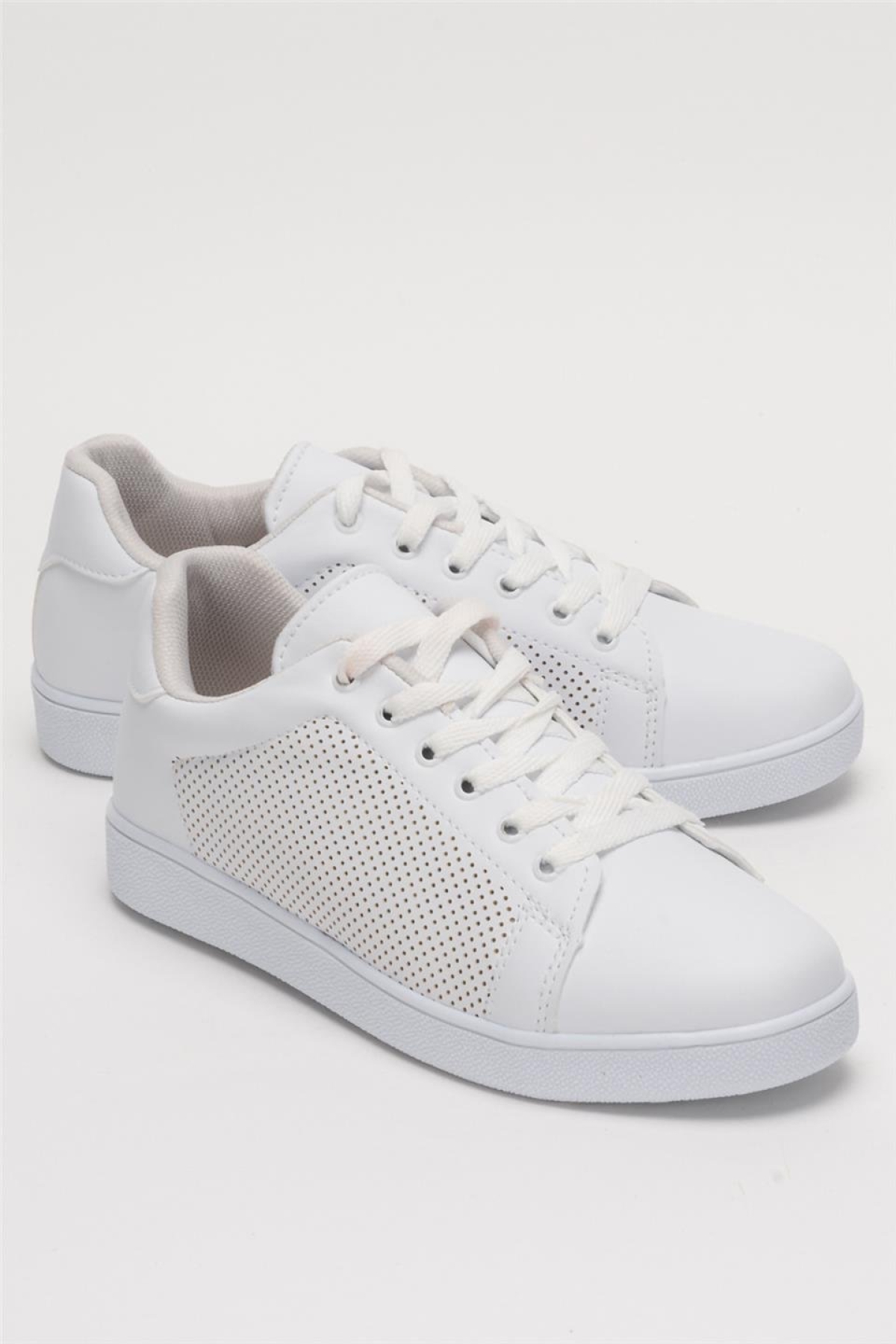 Kadın Spor Sneaker Ayakkabı BEYAZ - Görsel 3