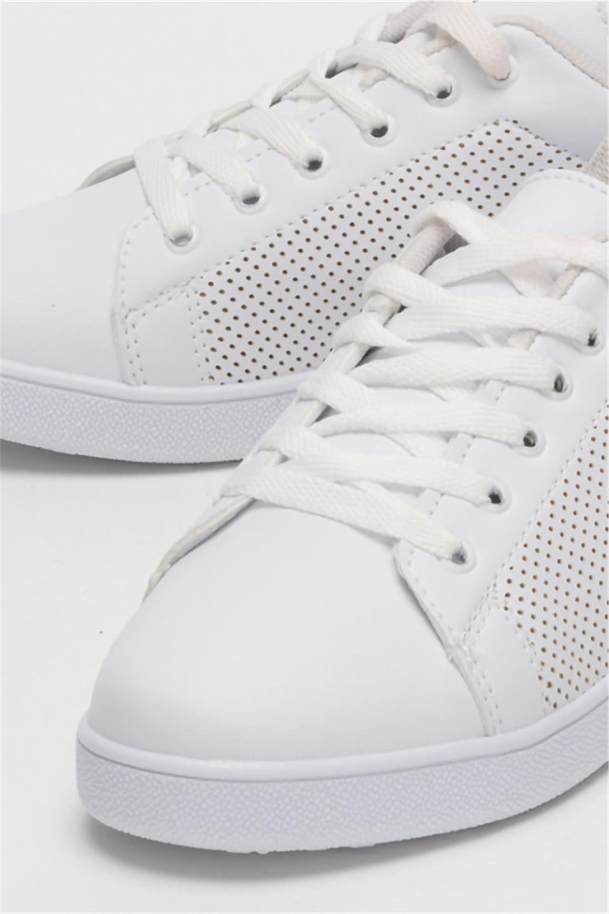 Kadın Spor Sneaker Ayakkabı BEYAZ - Görsel 6