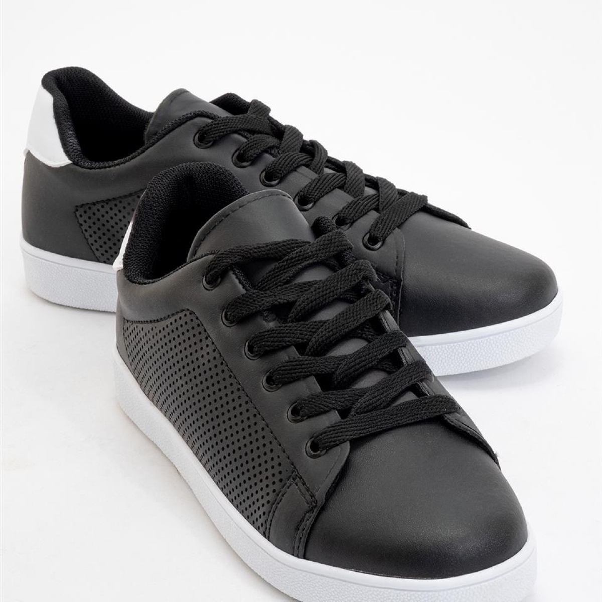 Kadın Spor Sneaker Ayakkabı SİYAH - BEYAZ - Görsel 10