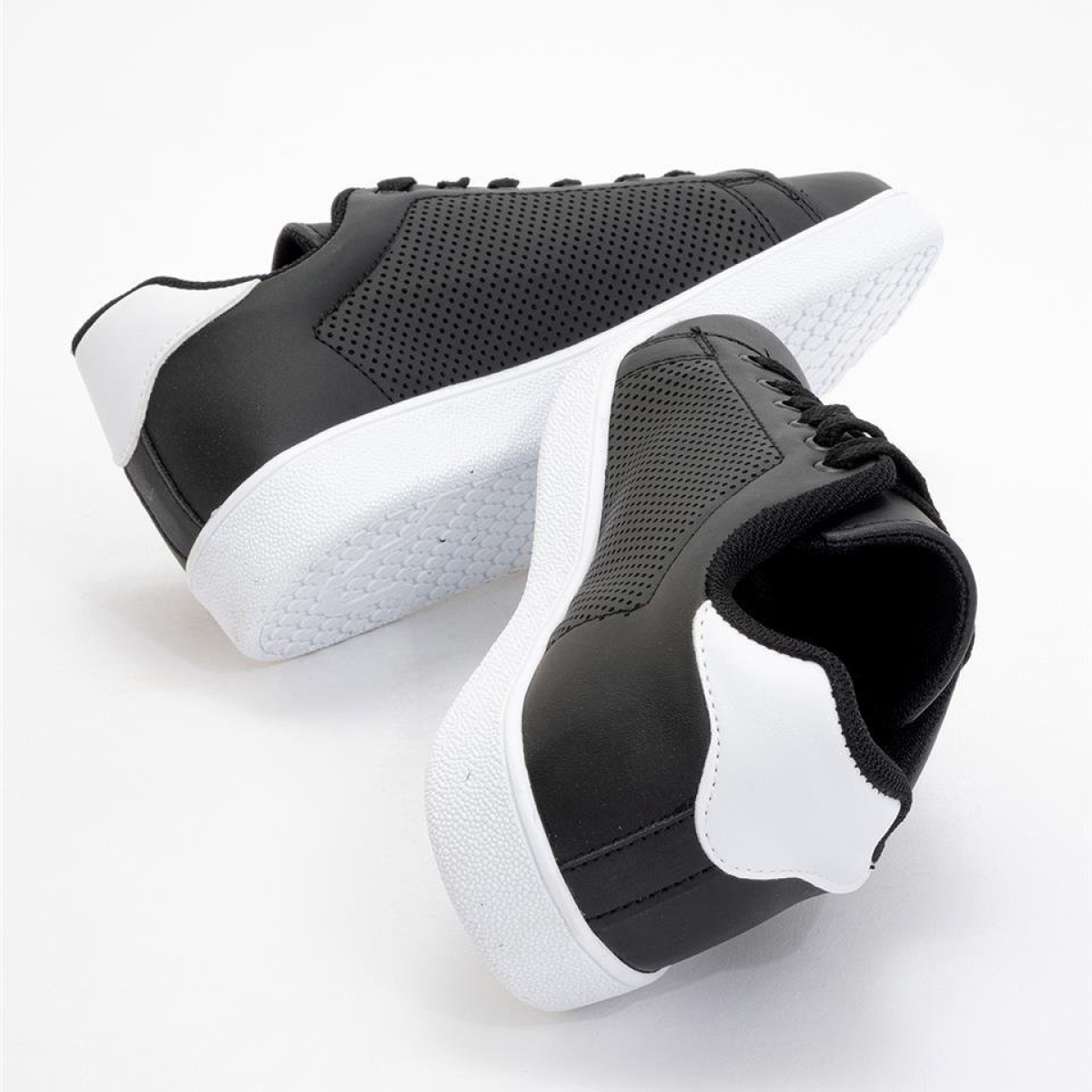 Kadın Spor Sneaker Ayakkabı SİYAH - BEYAZ - Görsel 3