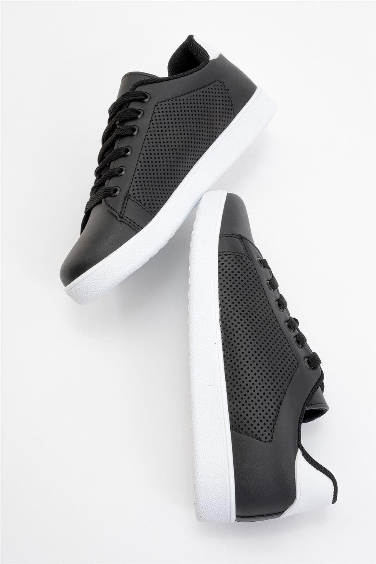 Kadın Spor Sneaker Ayakkabı SİYAH - BEYAZ - Görsel 7