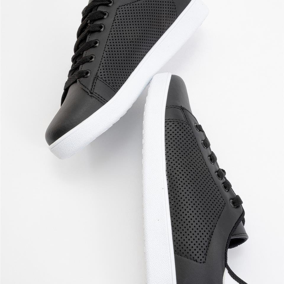 Kadın Spor Sneaker Ayakkabı SİYAH - BEYAZ - Görsel 8