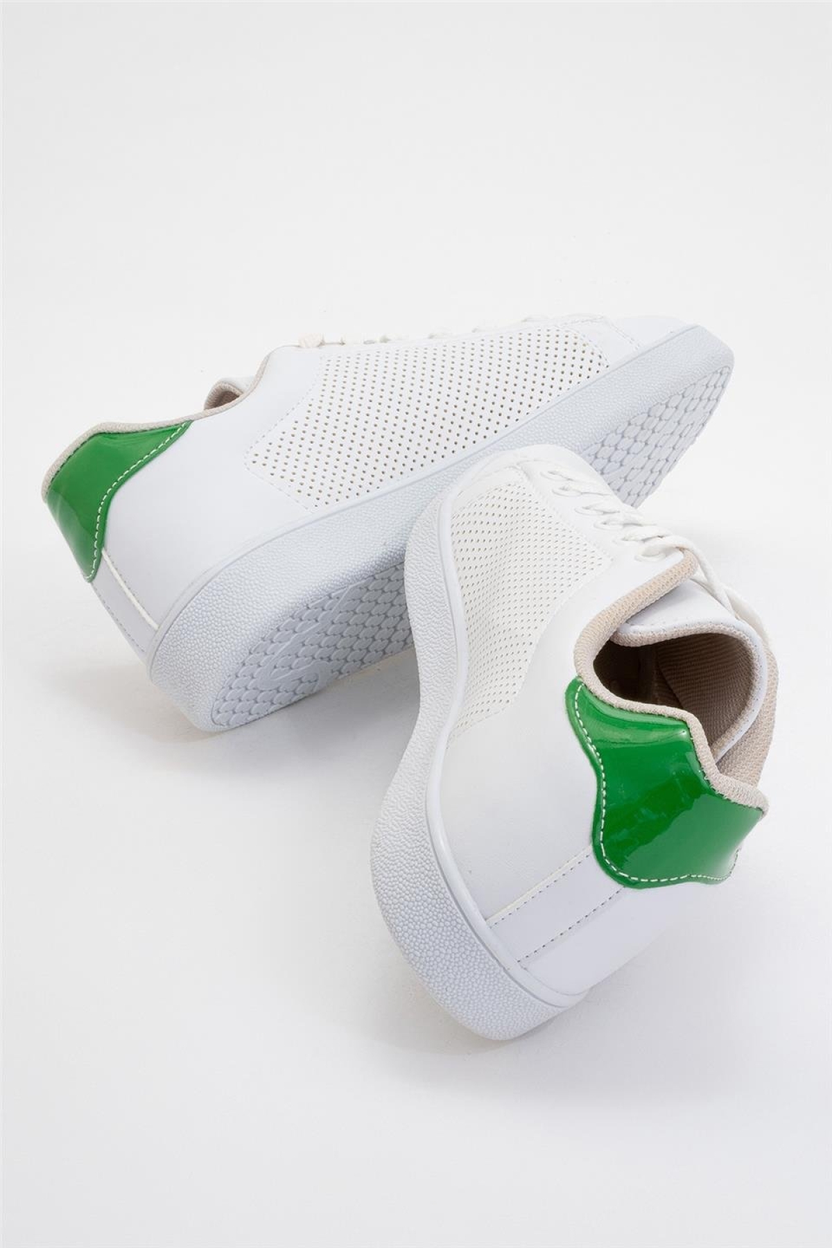 Kadın Spor Sneaker Ayakkabı BEYAZ - YEŞİL - Görsel 6
