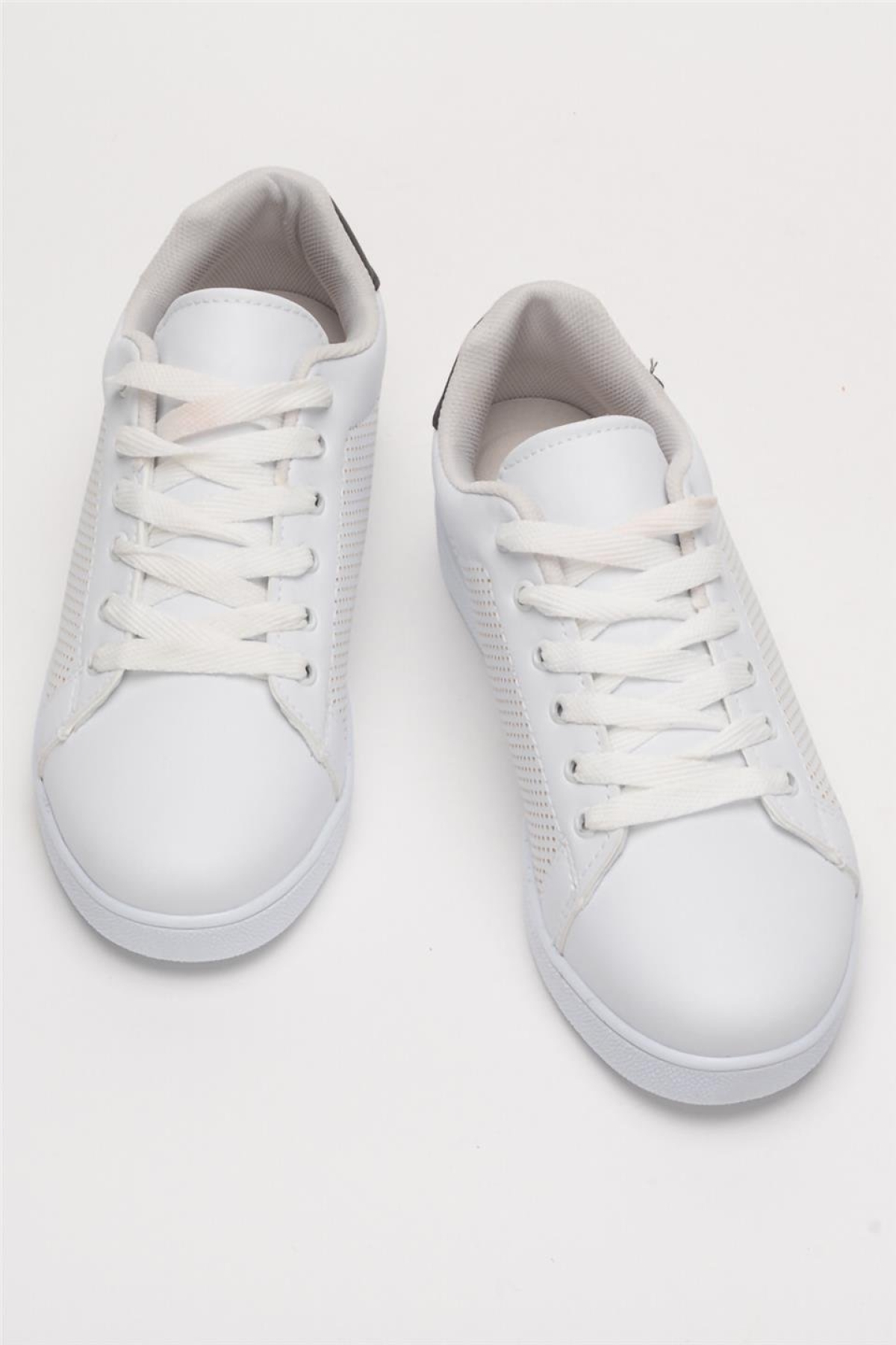 Kadın Spor Sneaker Ayakkabı BEYAZ - SİYAH - Görsel 7