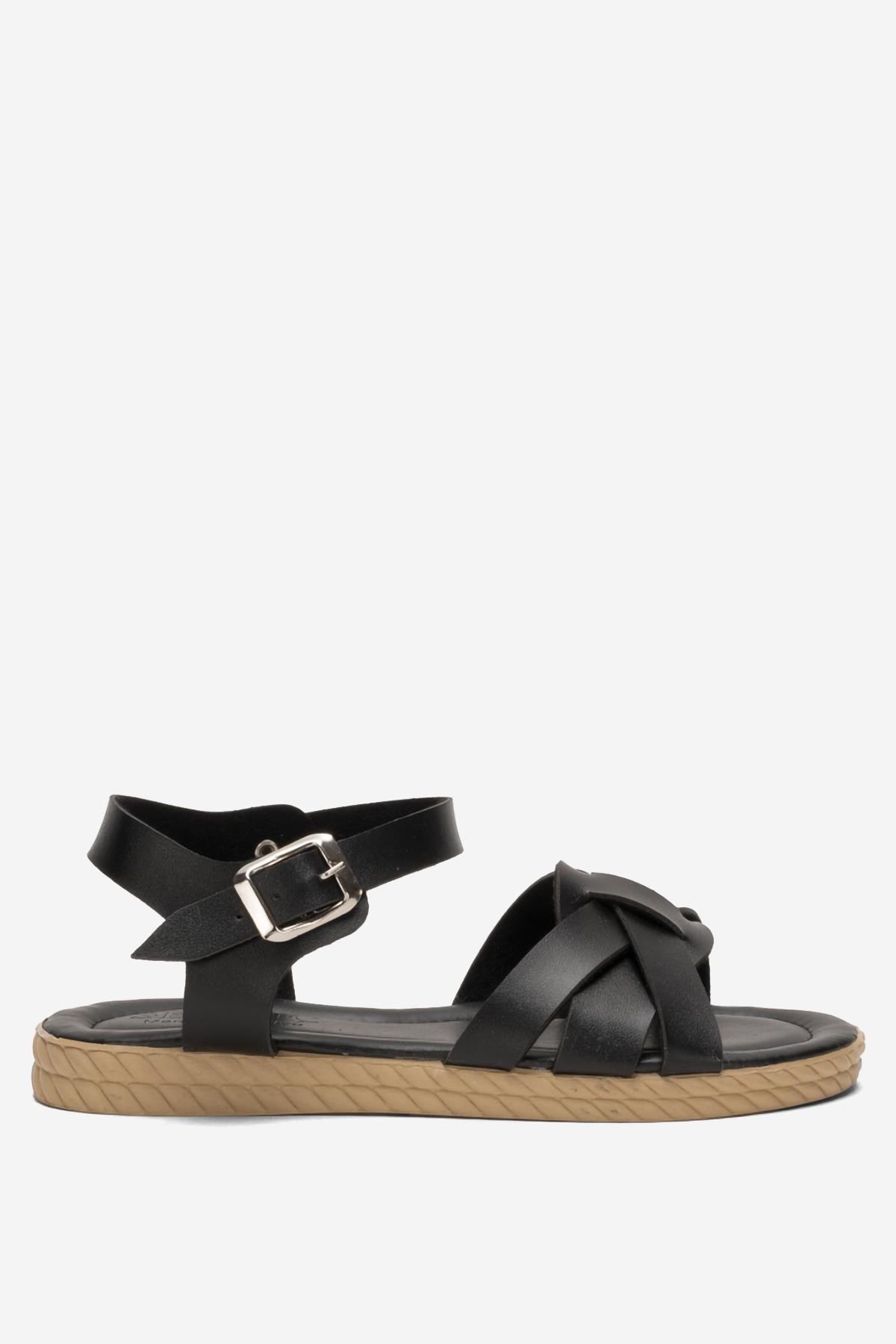 Günlük Şık Rahat Kadın Sandalet SİYAH - Görsel 2