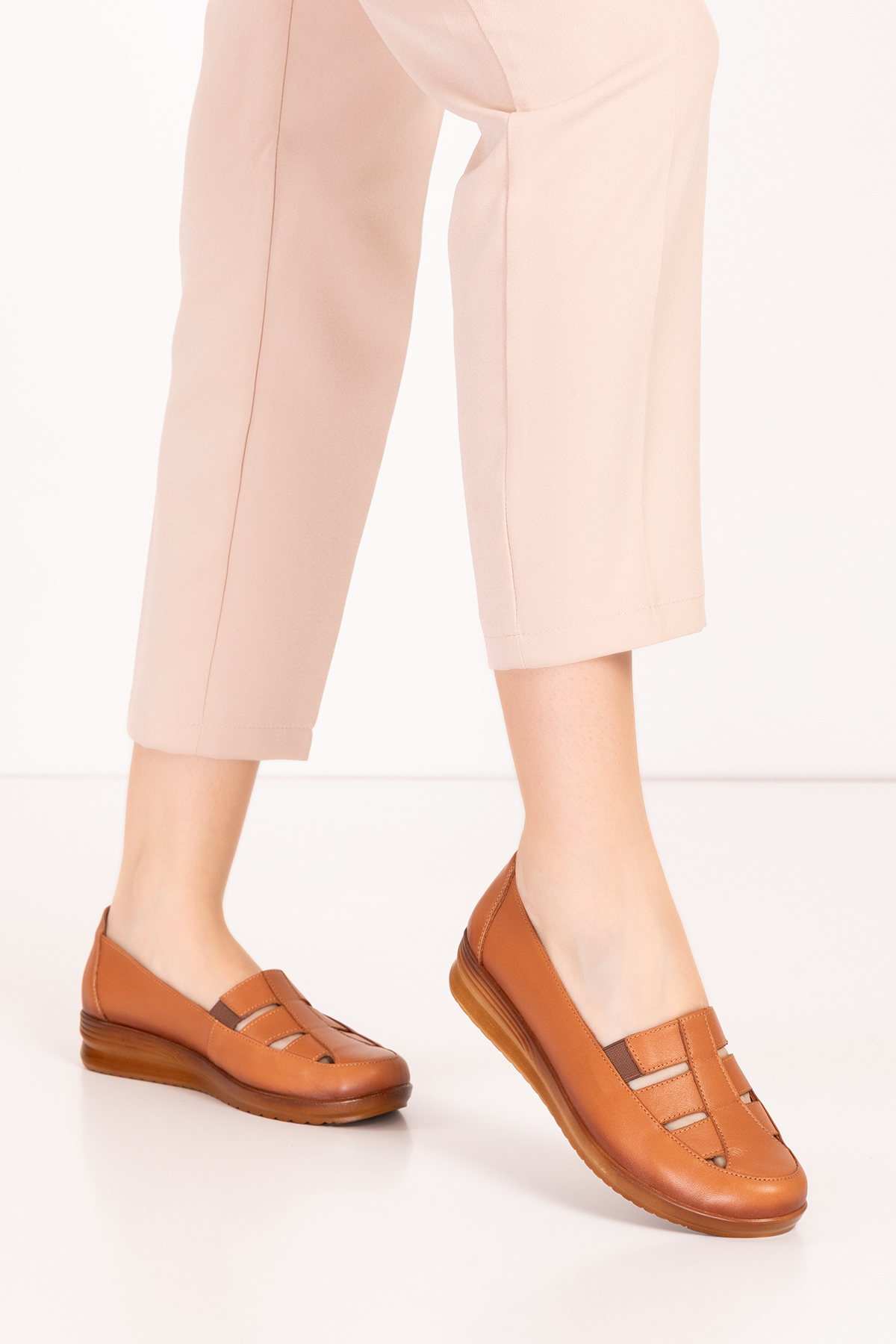 Gondol Kadın Hakiki Deri Anatomik Taban Anne Ayakkabı pyt.1207 - Görsel 7