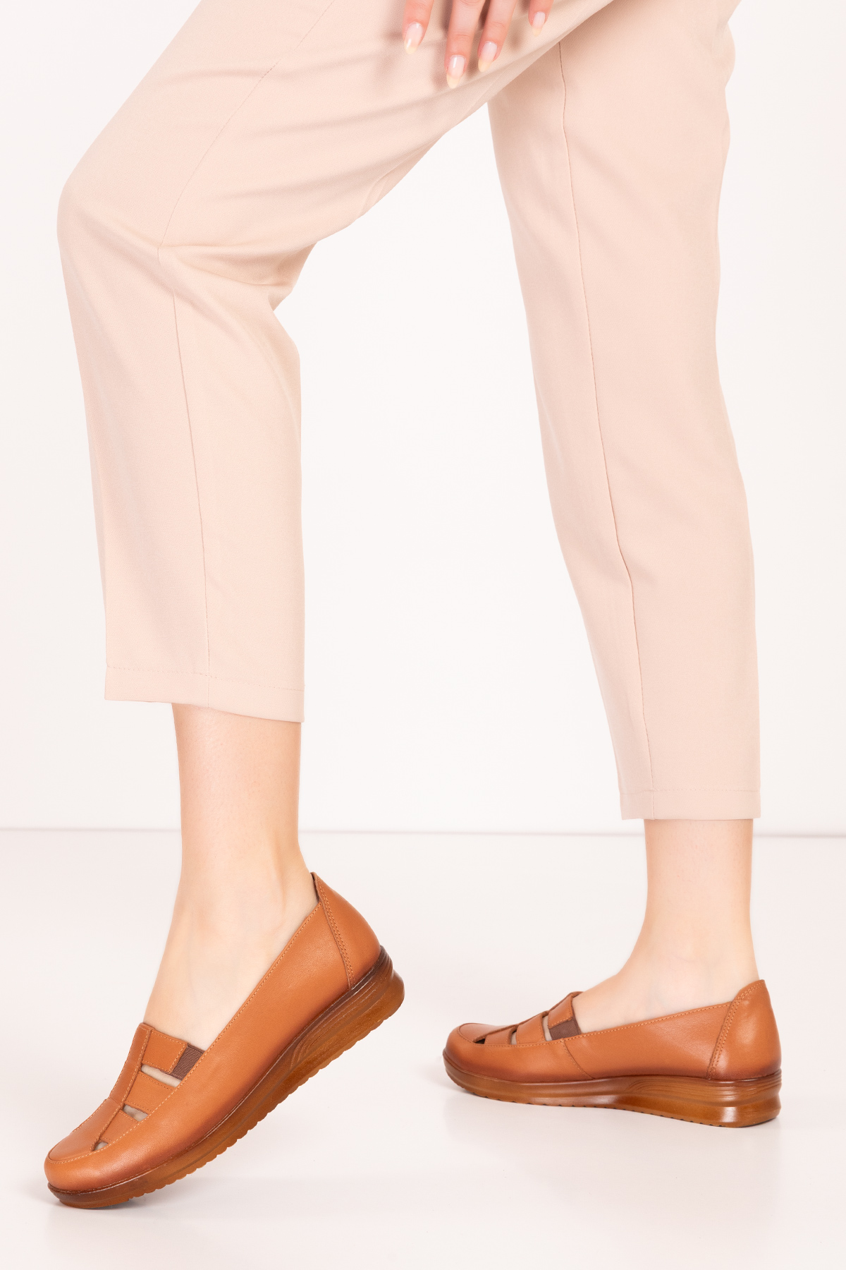 Gondol Kadın Hakiki Deri Anatomik Taban Anne Ayakkabı pyt.1207 - Görsel 8