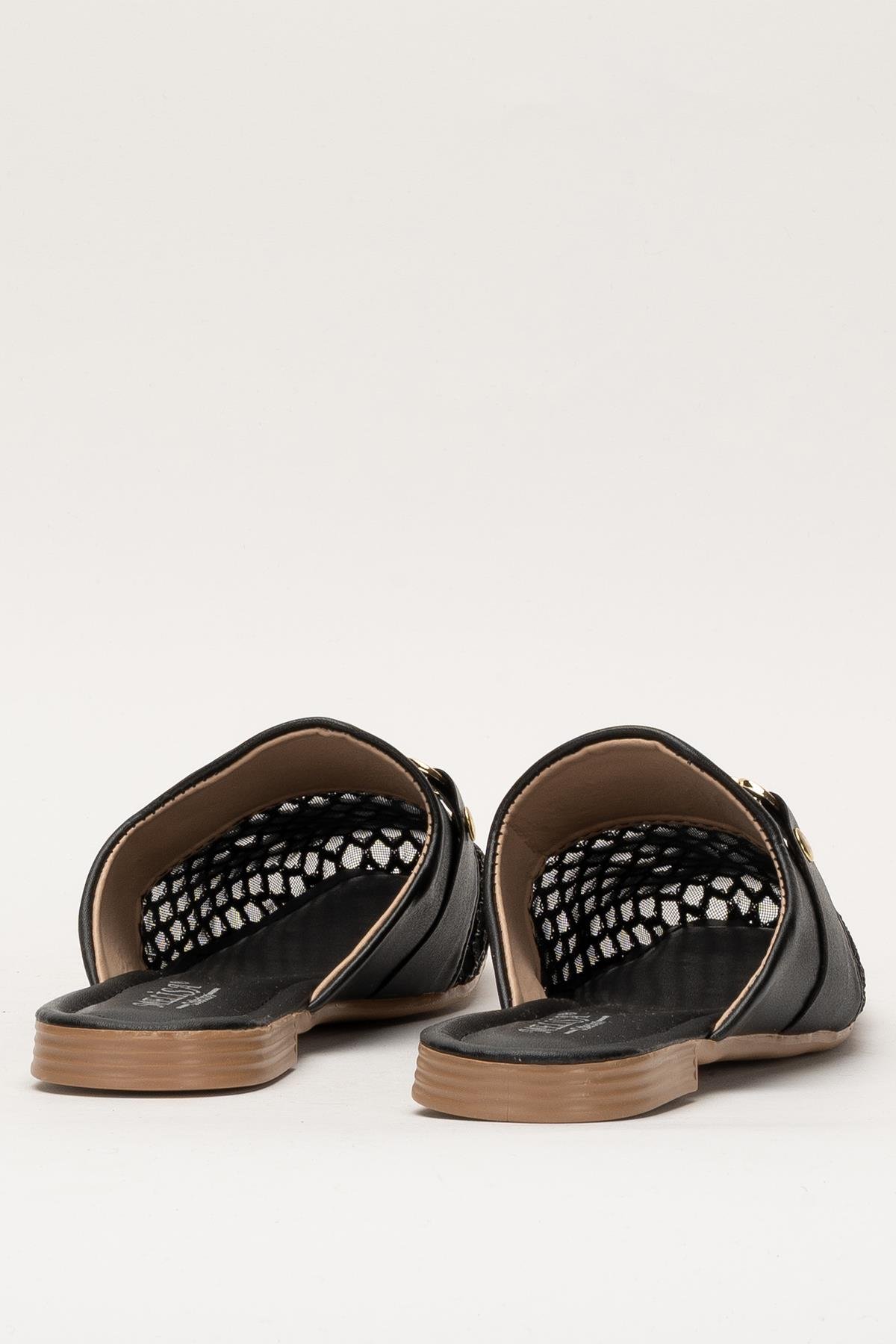 Kadın Tokalı FileliTerlik SİYAH - Görsel 5