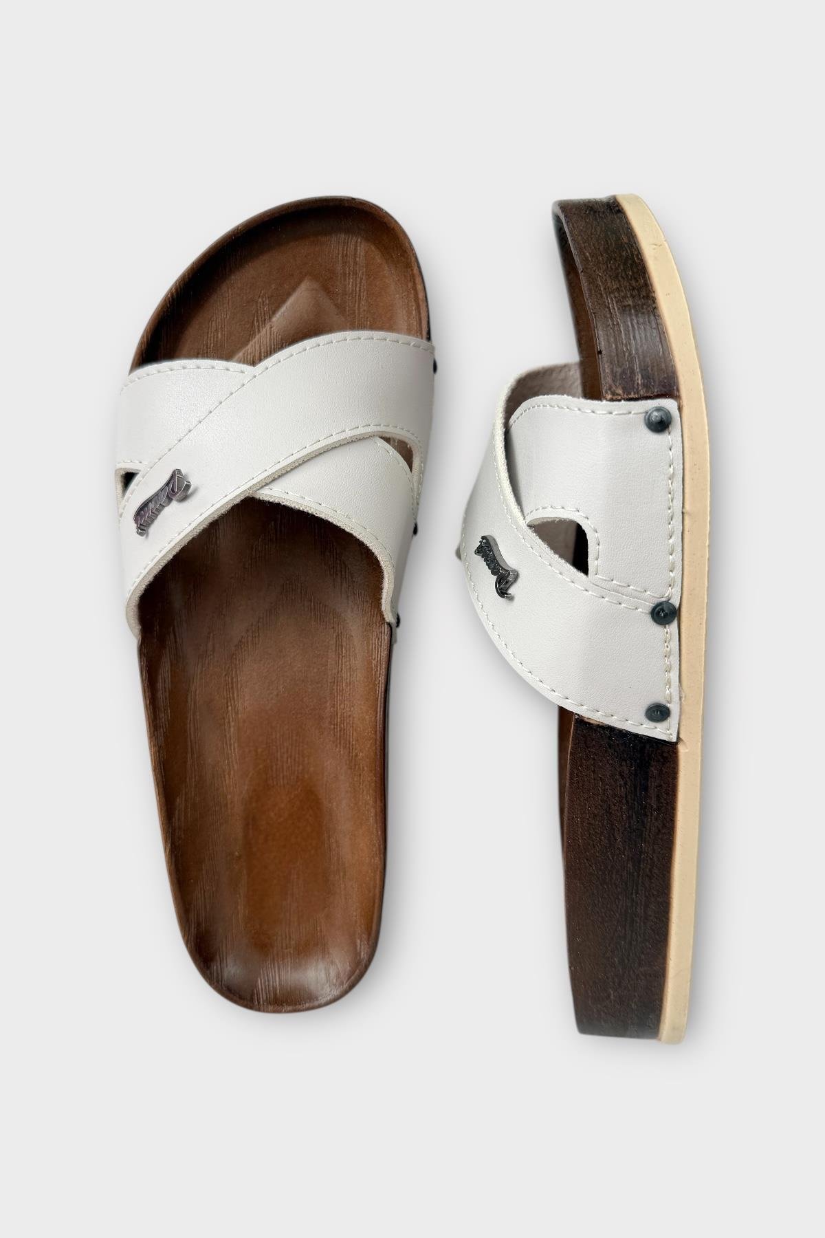 Kadın Günlük Terlik Çapraz Şık Ortopedik Yazlık Ev Plaj Tatil İş Terliği GRİ - Görsel 7