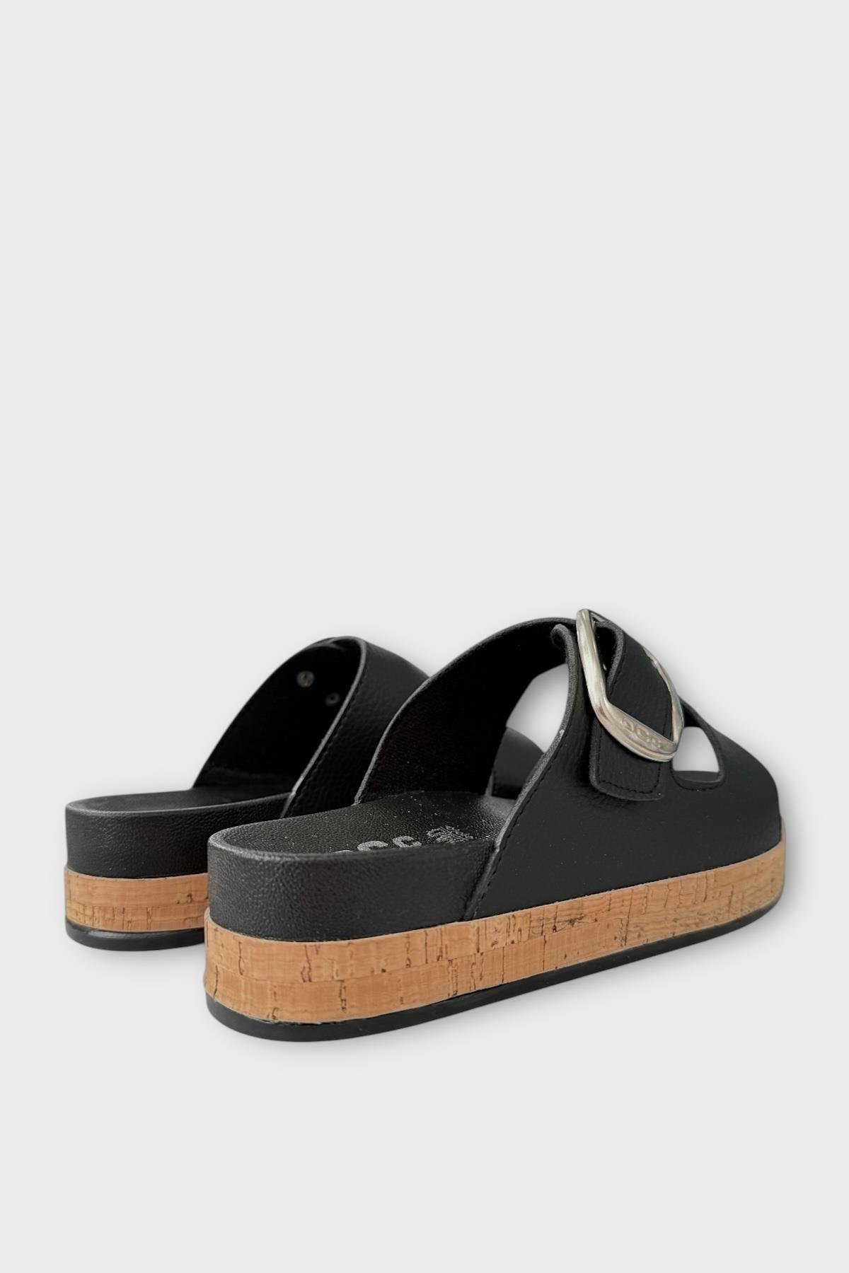 Kadın Günlük Terlik Kalın Taban Tokalı Rahat Şık Yazlık Ev Plaj Tatil Terliği SİYAH - Görsel 6