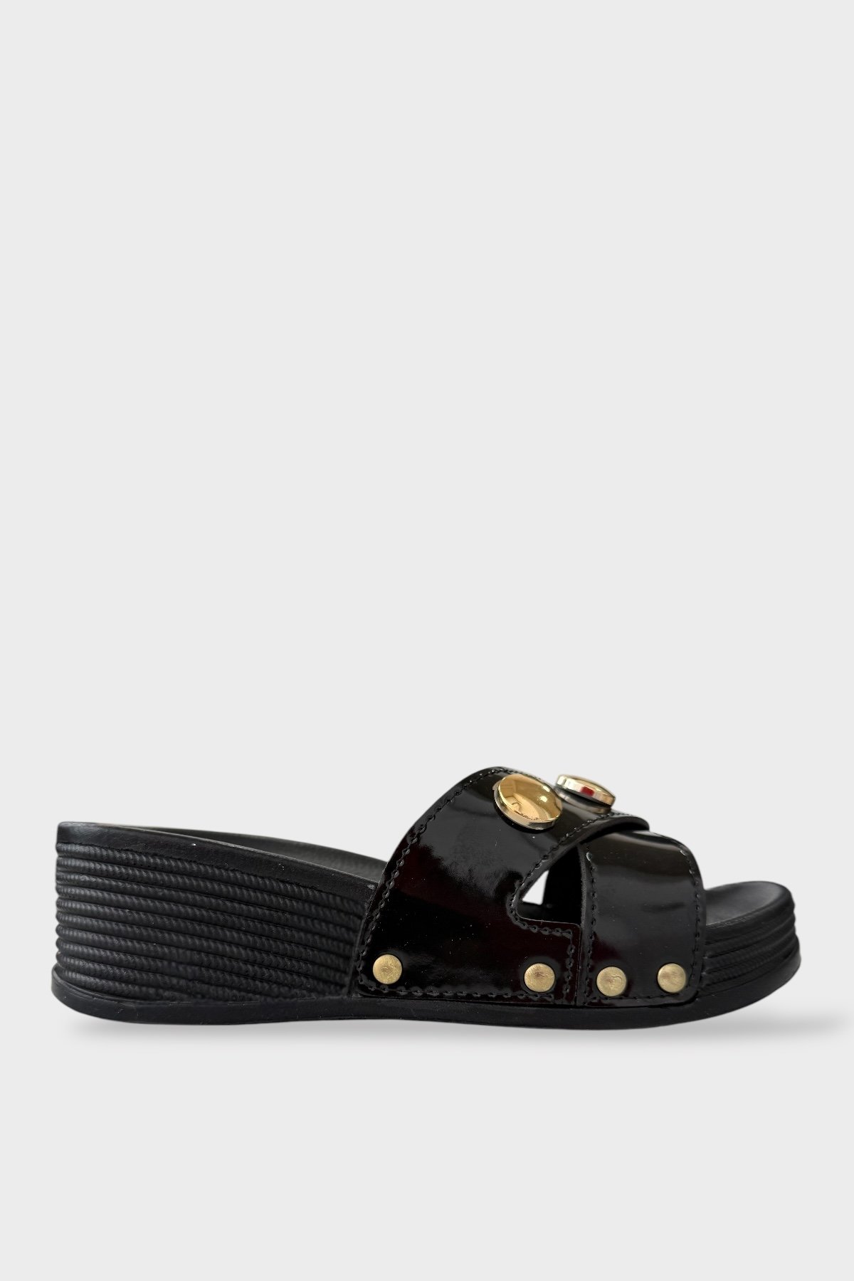 Kadın Günlük Terlik Şık Ortopedik Yazlık Ev Plaj Tatil İş Terliği SİYAH - Görsel 2