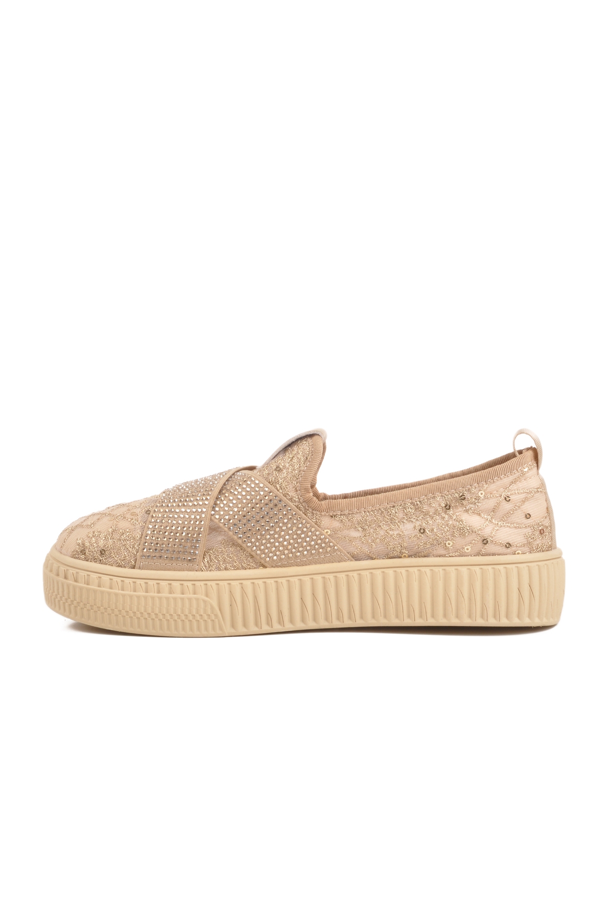 Krem Hakiki Deri Anatomik Kadın Casual Ayakkabı B235 Z - Görsel 3