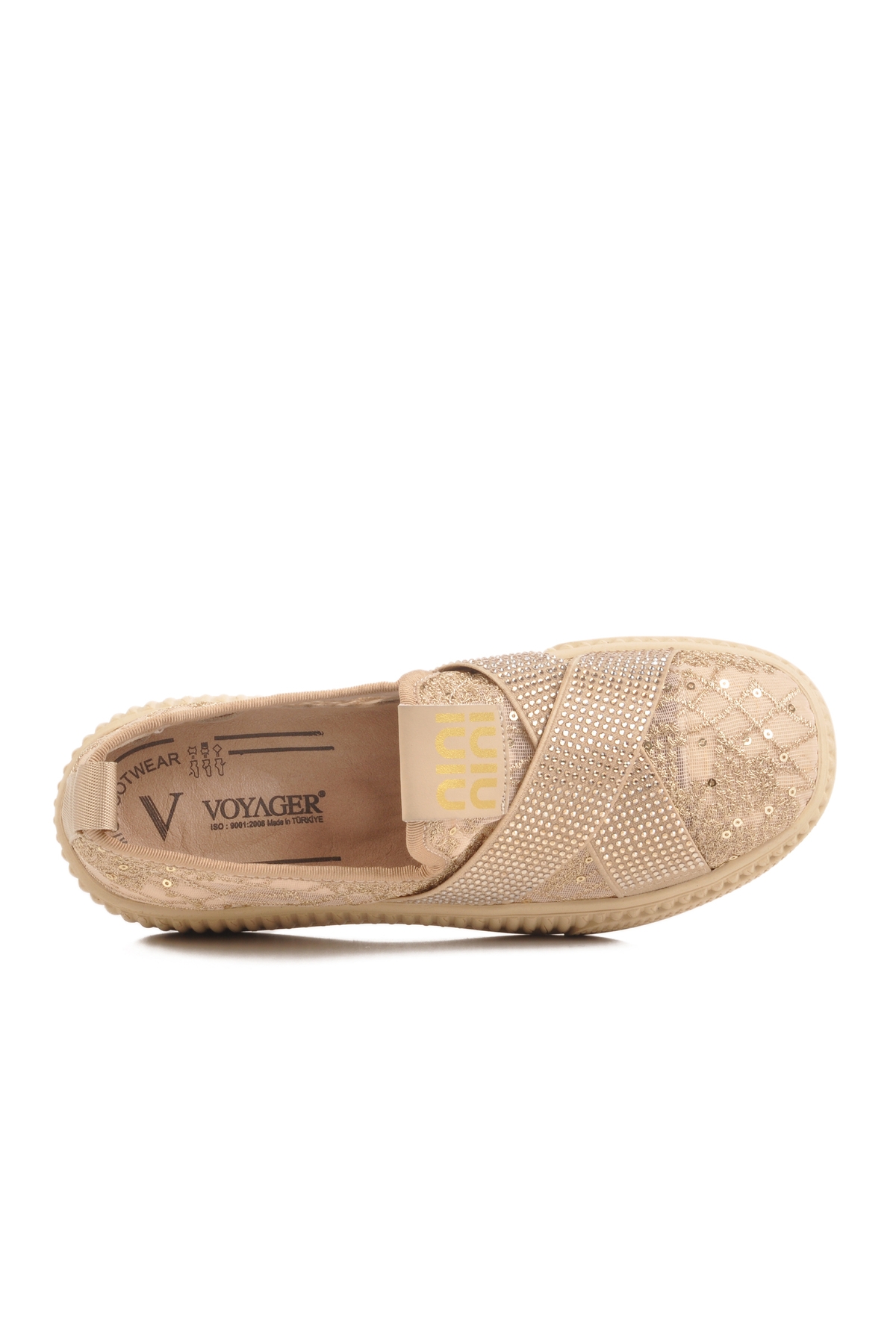 Krem Hakiki Deri Anatomik Kadın Casual Ayakkabı B235 Z - Görsel 5