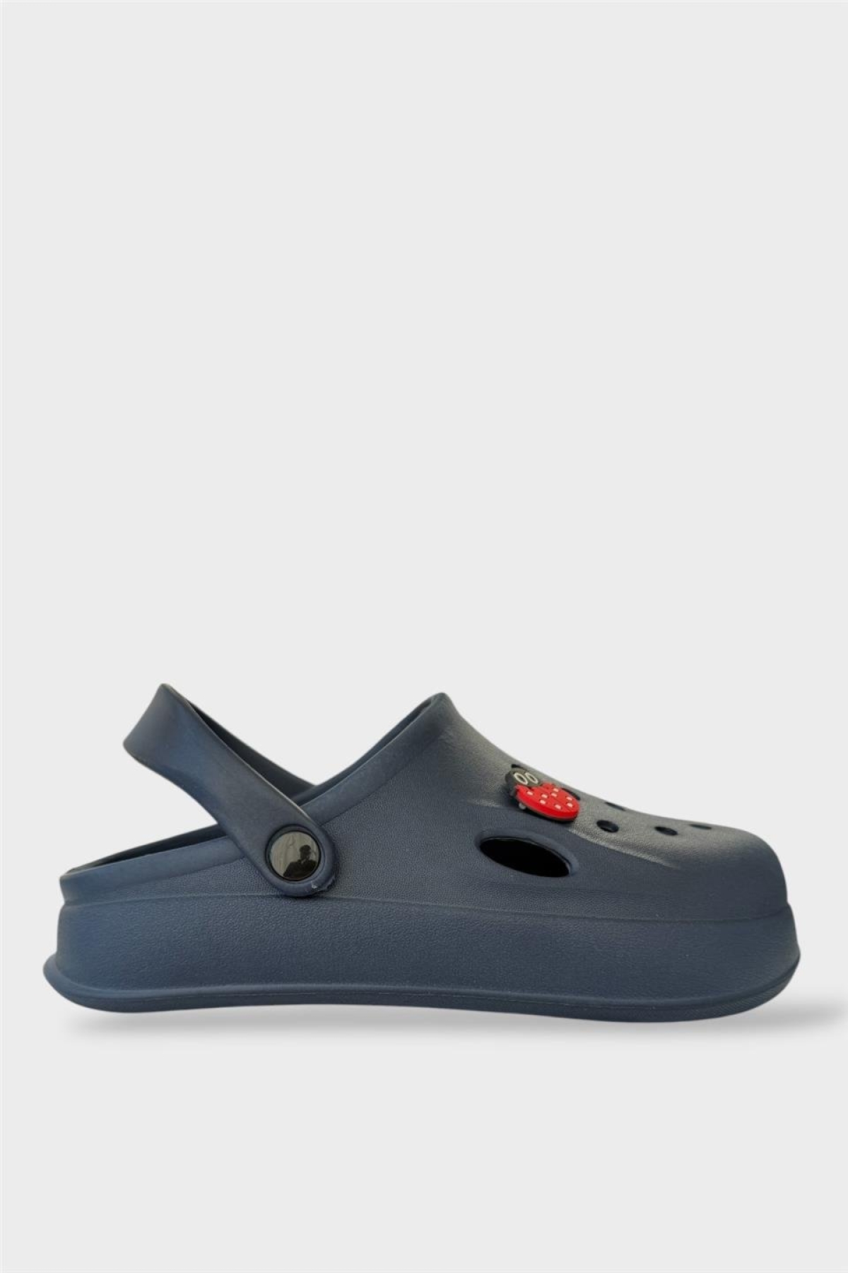 Kadın Comfort Uğur Böceği Tokalı Medikal Hemşire Sabo Terlik LACİVERT - Görsel 2