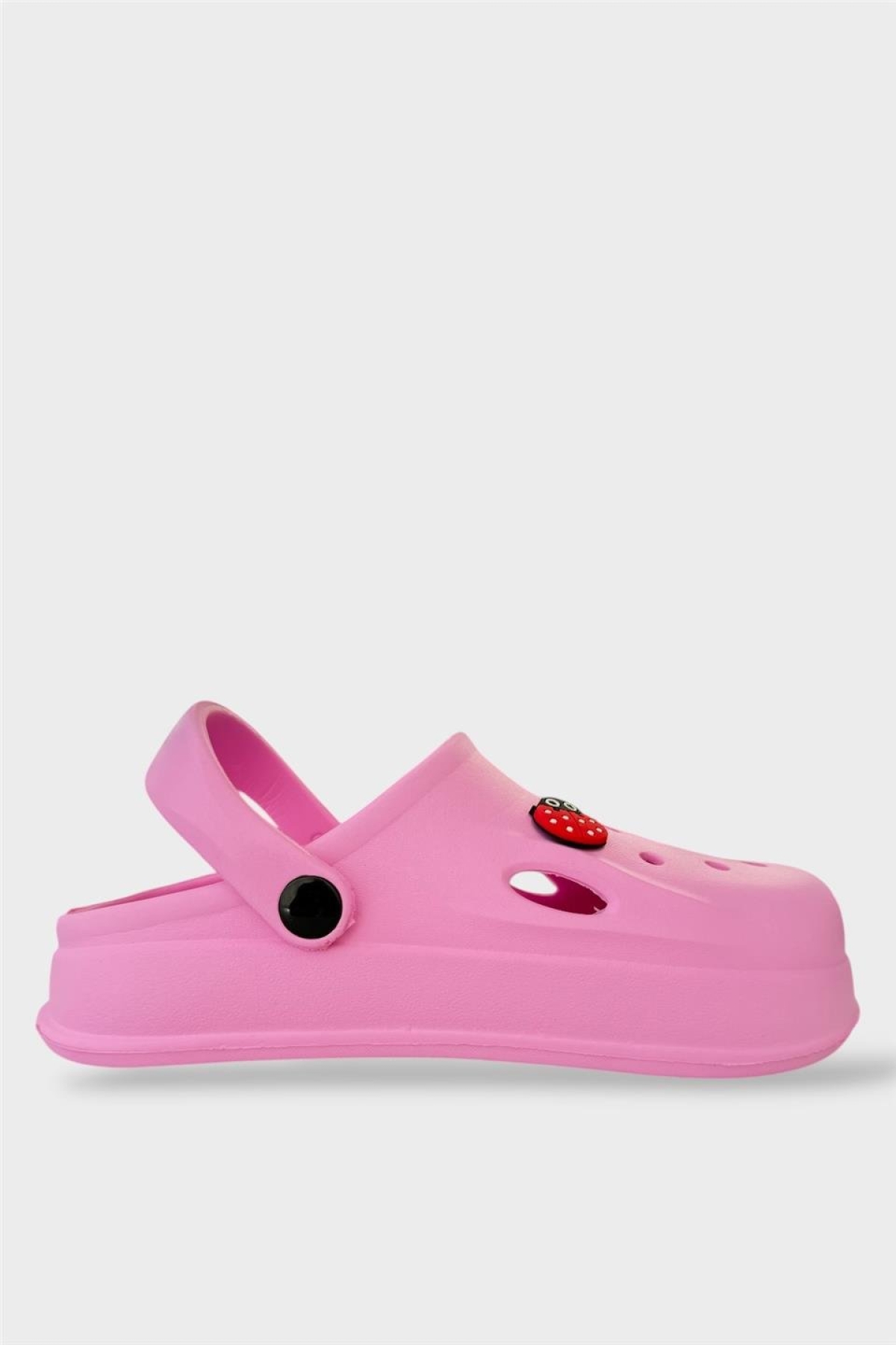Kadın Comfort Uğur Böceği Tokalı Medikal Hemşire Sabo Terlik PEMBE - Görsel 2