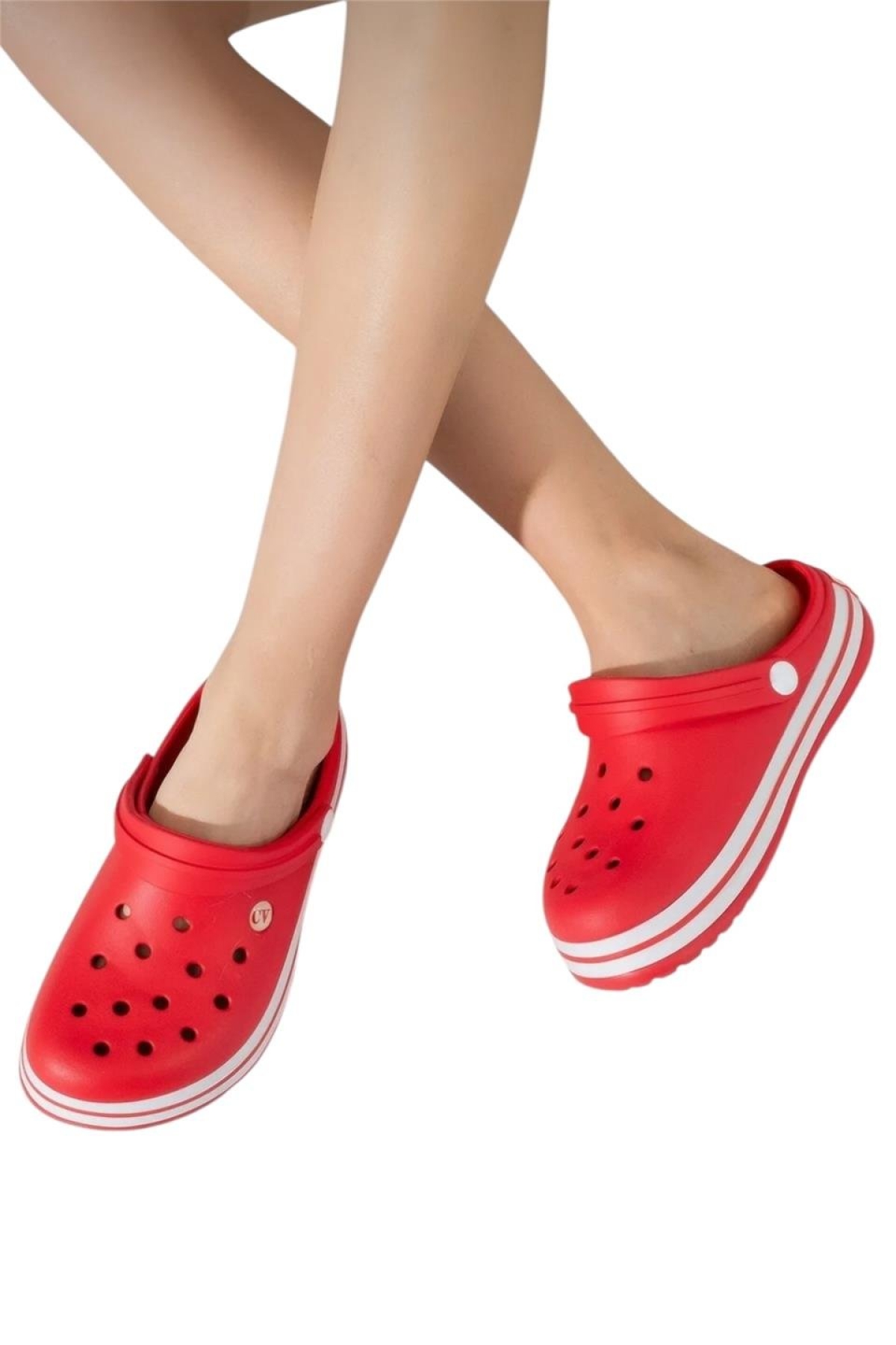 Unisex Comfort Hafif Medikal Hemşire Sabo Terlik KIRMIZI - Görsel 7
