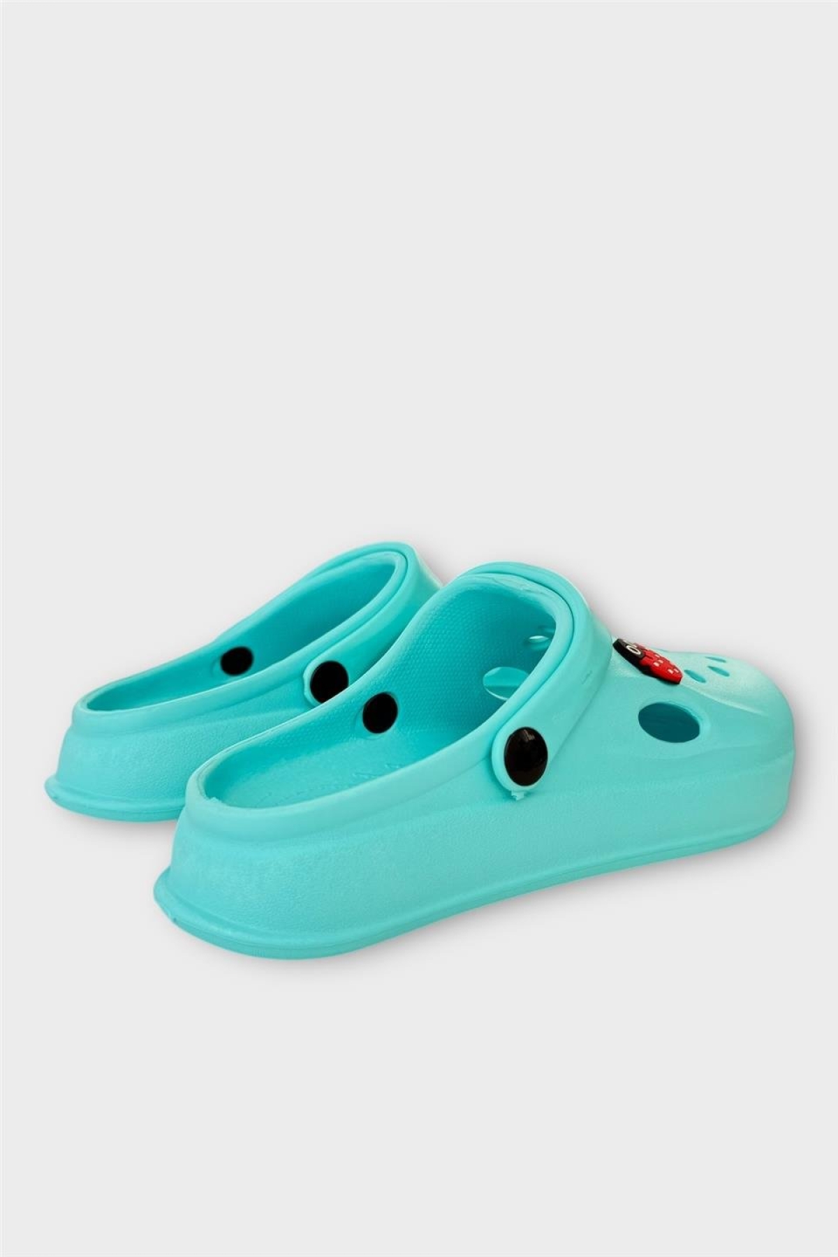Kadın Comfort Uğur Böceği Tokalı Medikal Hemşire Sabo Terlik TURKUAZ - Görsel 4