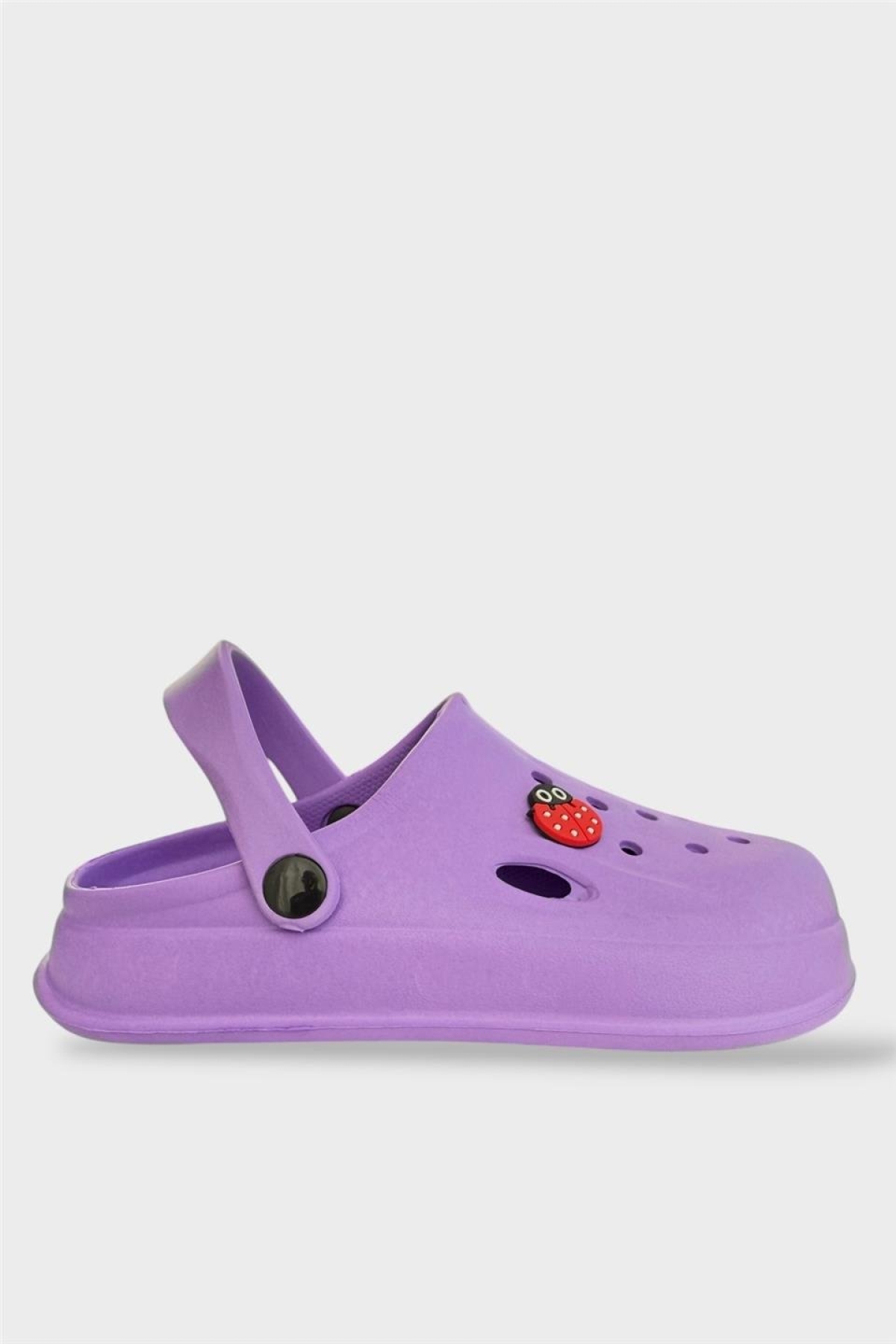 Kadın Comfort Uğur Böceği Tokalı Medikal Hemşire Sabo Terlik MOR - Görsel 2