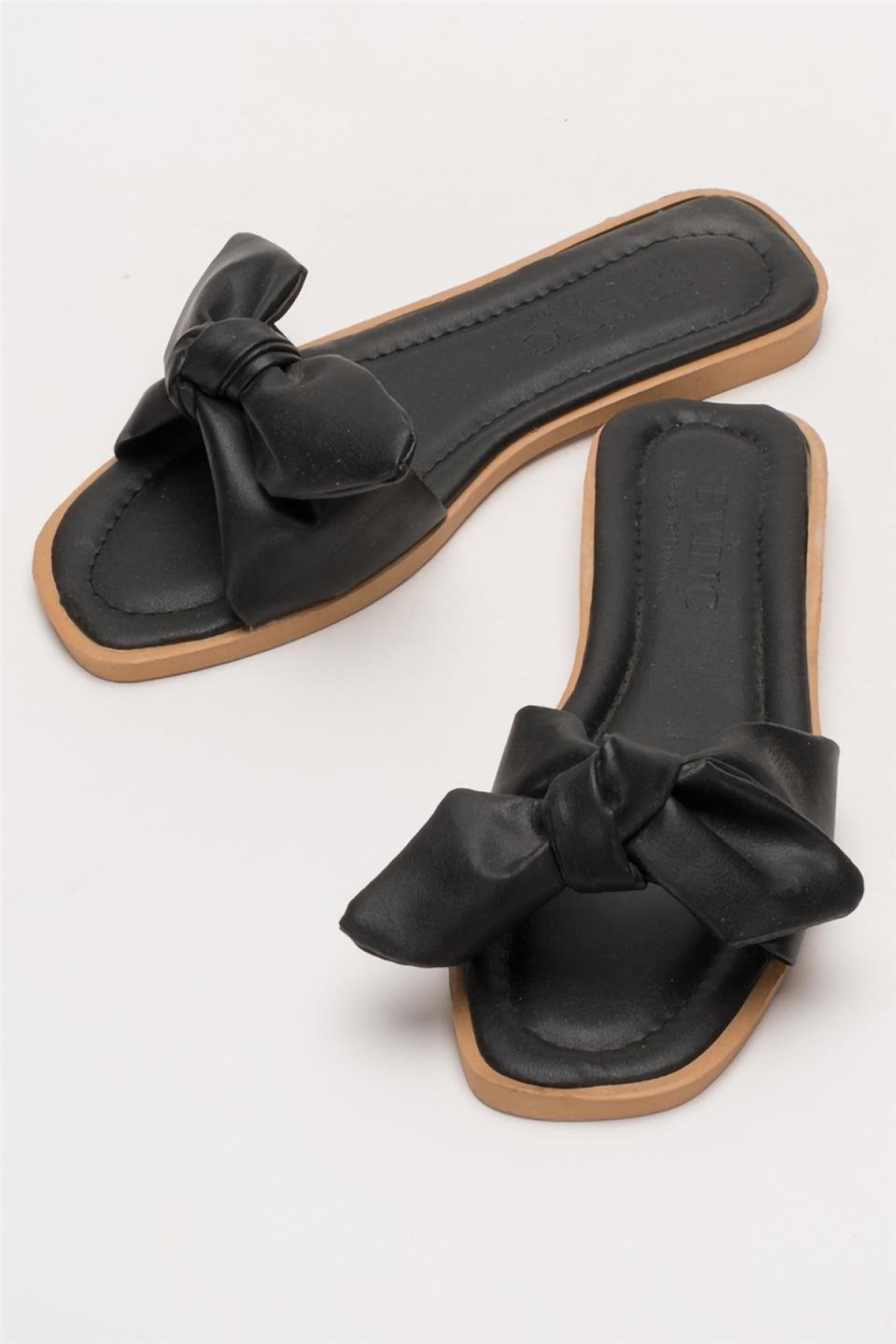 Kadın Fiyonklu Günlük YazlıkTerlik SİYAH - Görsel 8