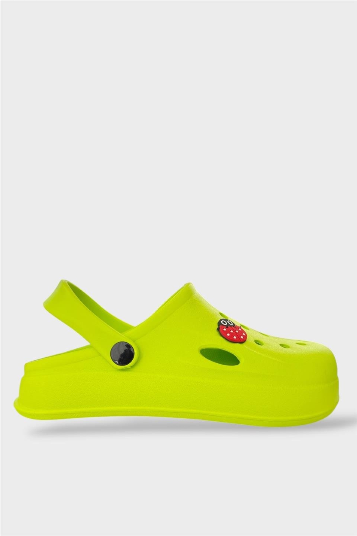 Kadın Comfort Uğur Böceği Tokalı Medikal Hemşire Sabo Terlik YEŞİL - Görsel 2
