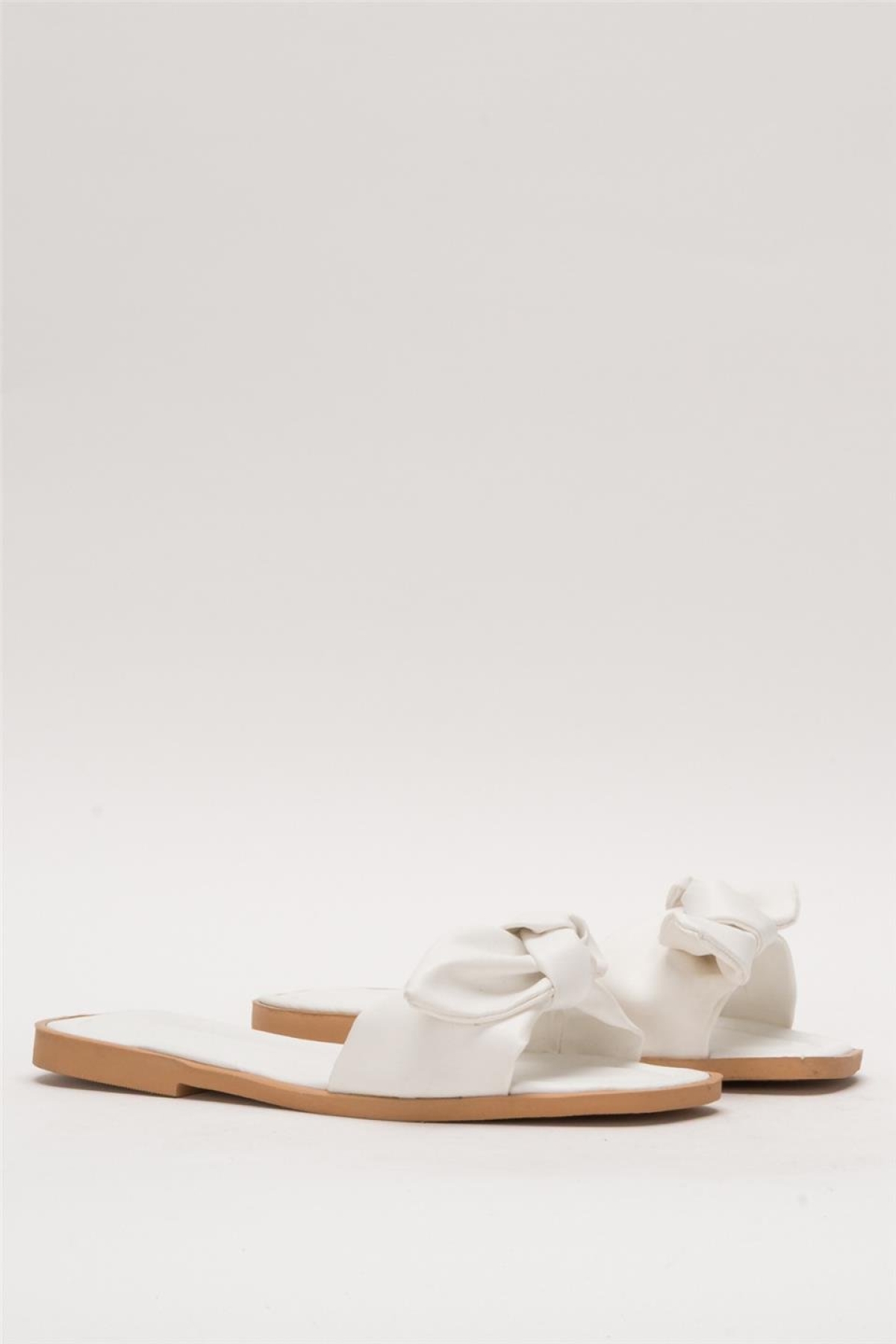 Kadın Fiyonklu Günlük YazlıkTerlik BEYAZ - Görsel 4