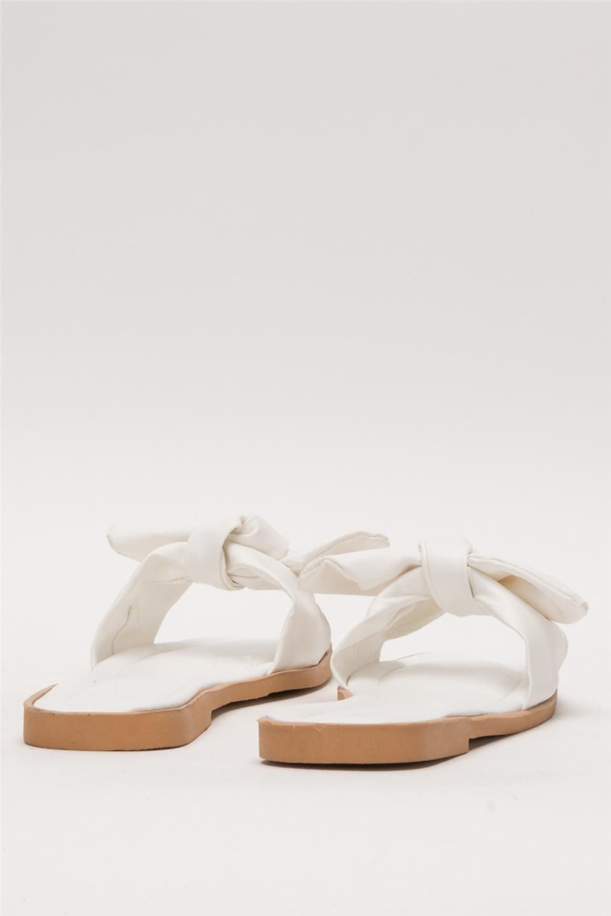 Kadın Fiyonklu Günlük YazlıkTerlik BEYAZ - Görsel 5