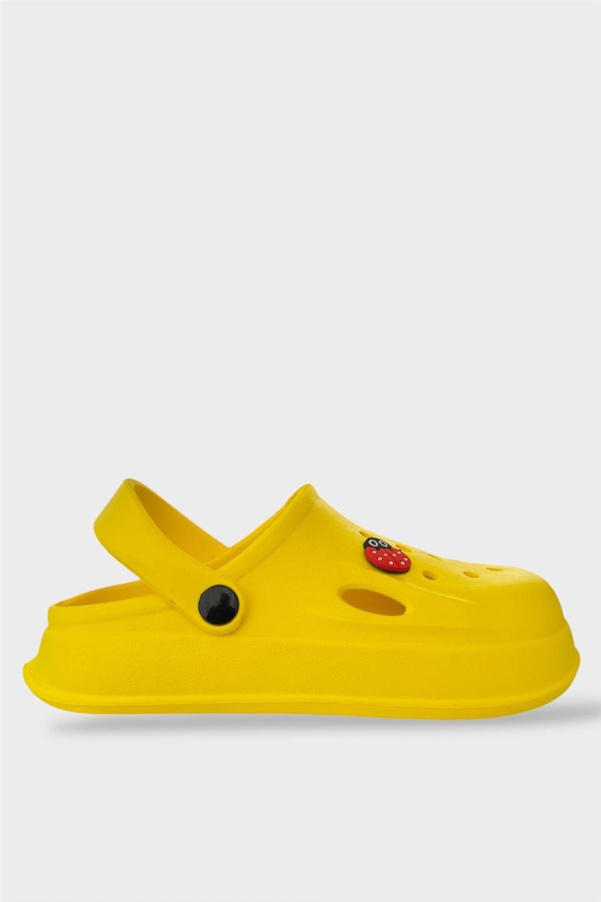 Kadın Comfort Uğur Böceği Tokalı Medikal Hemşire Sabo Terlik SARI - Görsel 2