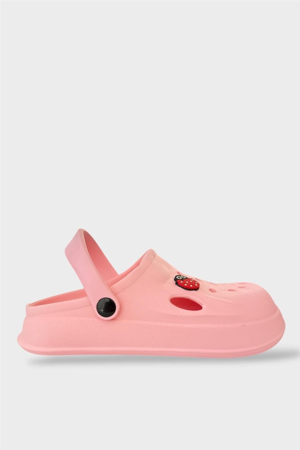 Kadın Comfort Uğur Böceği Tokalı Medikal Hemşire Sabo Terlik PUDRA - Görsel 2