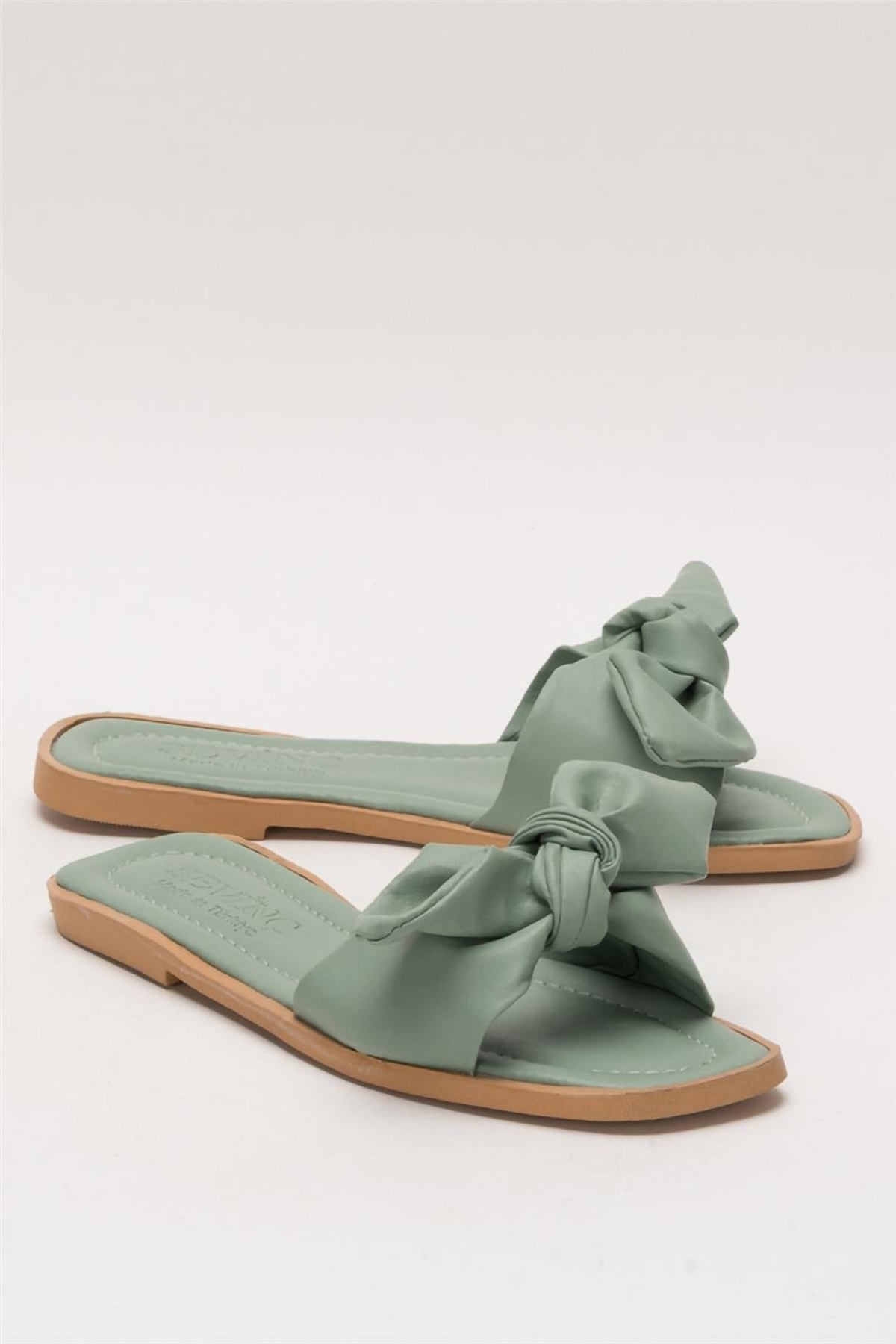 Kadın Fiyonklu Günlük YazlıkTerlik YEŞİL - Görsel 3