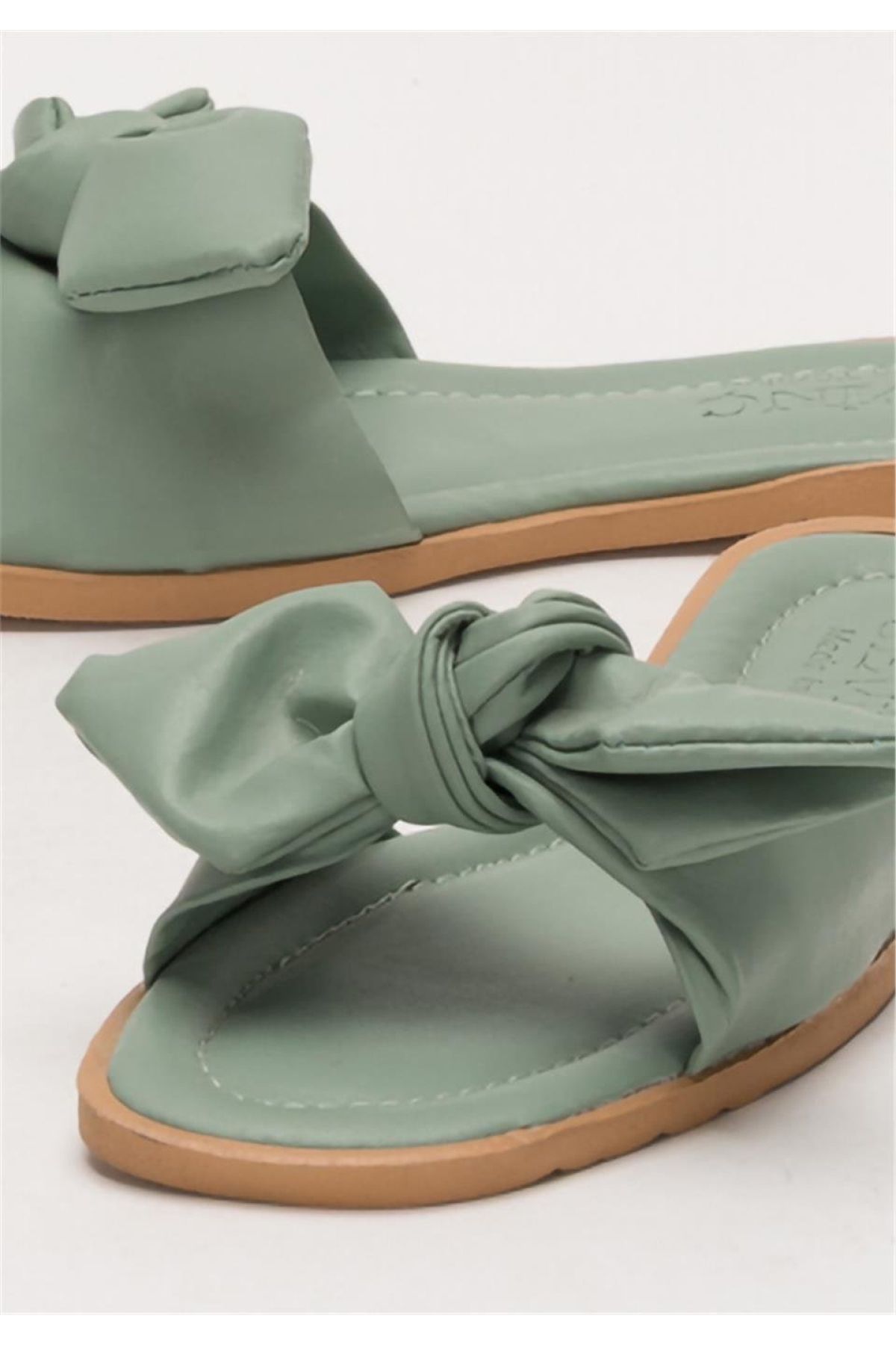 Kadın Fiyonklu Günlük YazlıkTerlik YEŞİL - Görsel 6