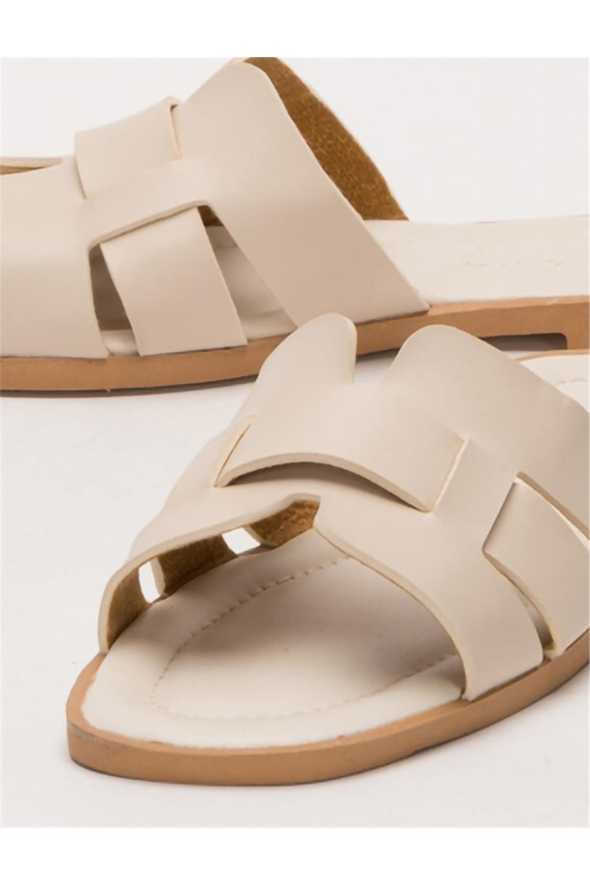 Kadın Günlük YazlıkTerlik KREM - Görsel 6