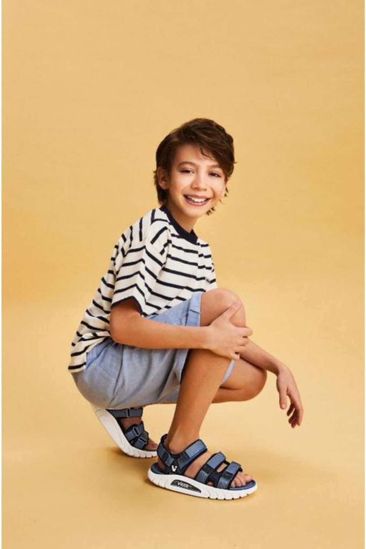 Cube Çocuk Cırtlı Hafif Esnek Sandalet - Görsel 4