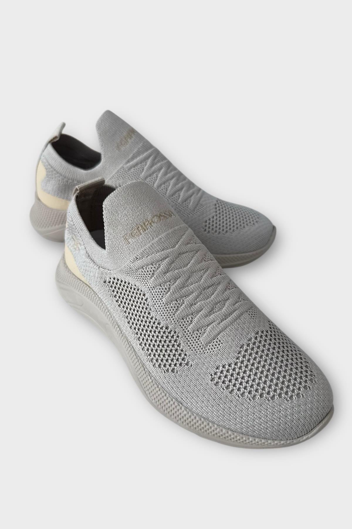 Kadın Triko Spor Ayakkabı BEJ - Görsel 3