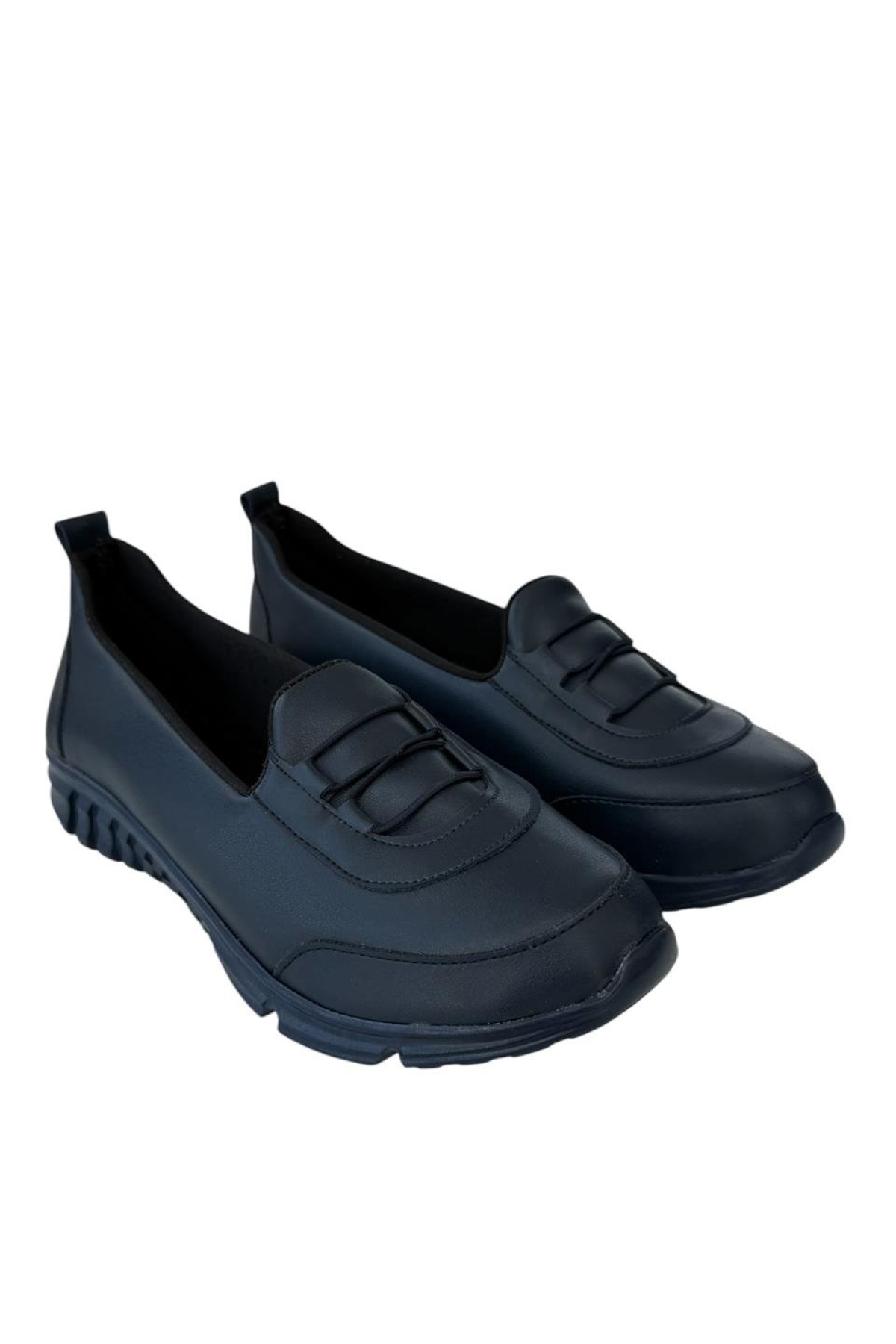 Ortopedik Kadın Yürüyüş Ayakkabısı LACİVERT - Görsel 3