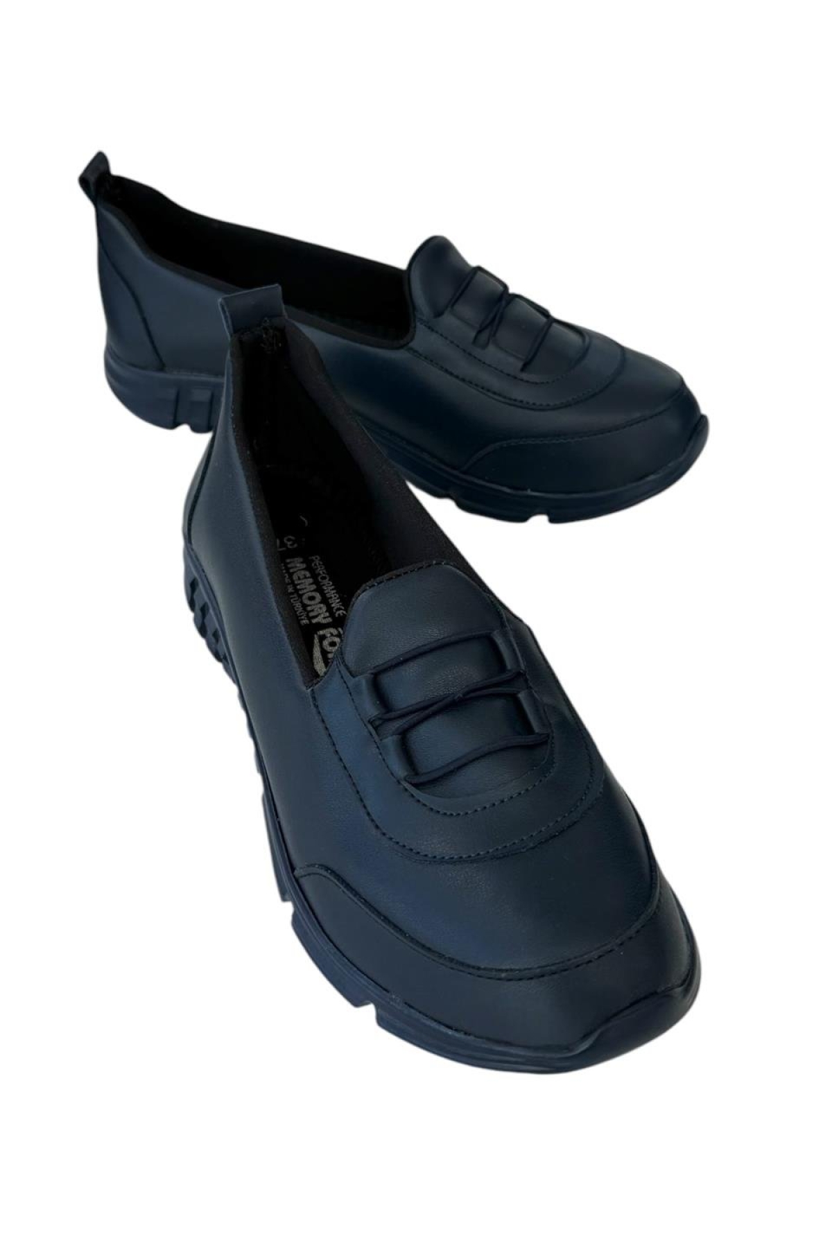 Ortopedik Kadın Yürüyüş Ayakkabısı LACİVERT - Görsel 6