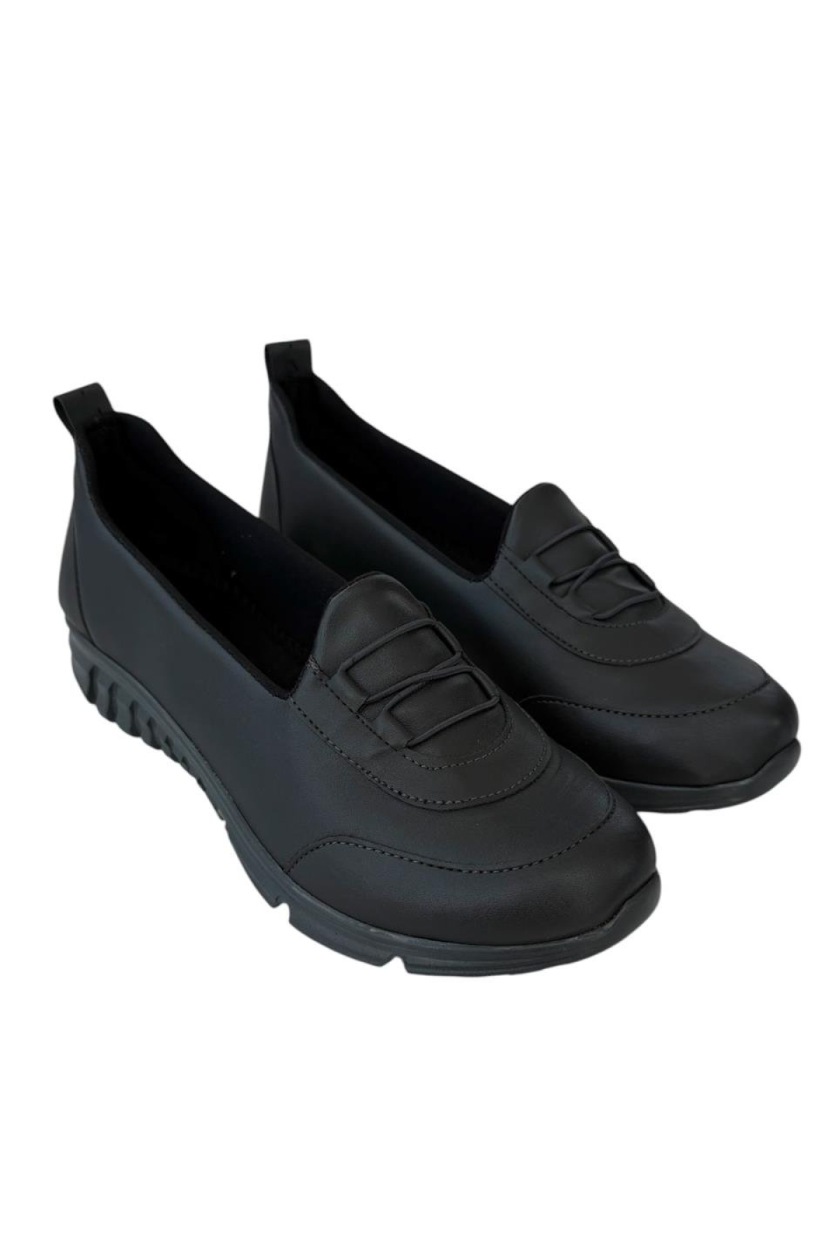 Ortopedik Kadın Yürüyüş Ayakkabısı FÜME - SİYAH - Görsel 3