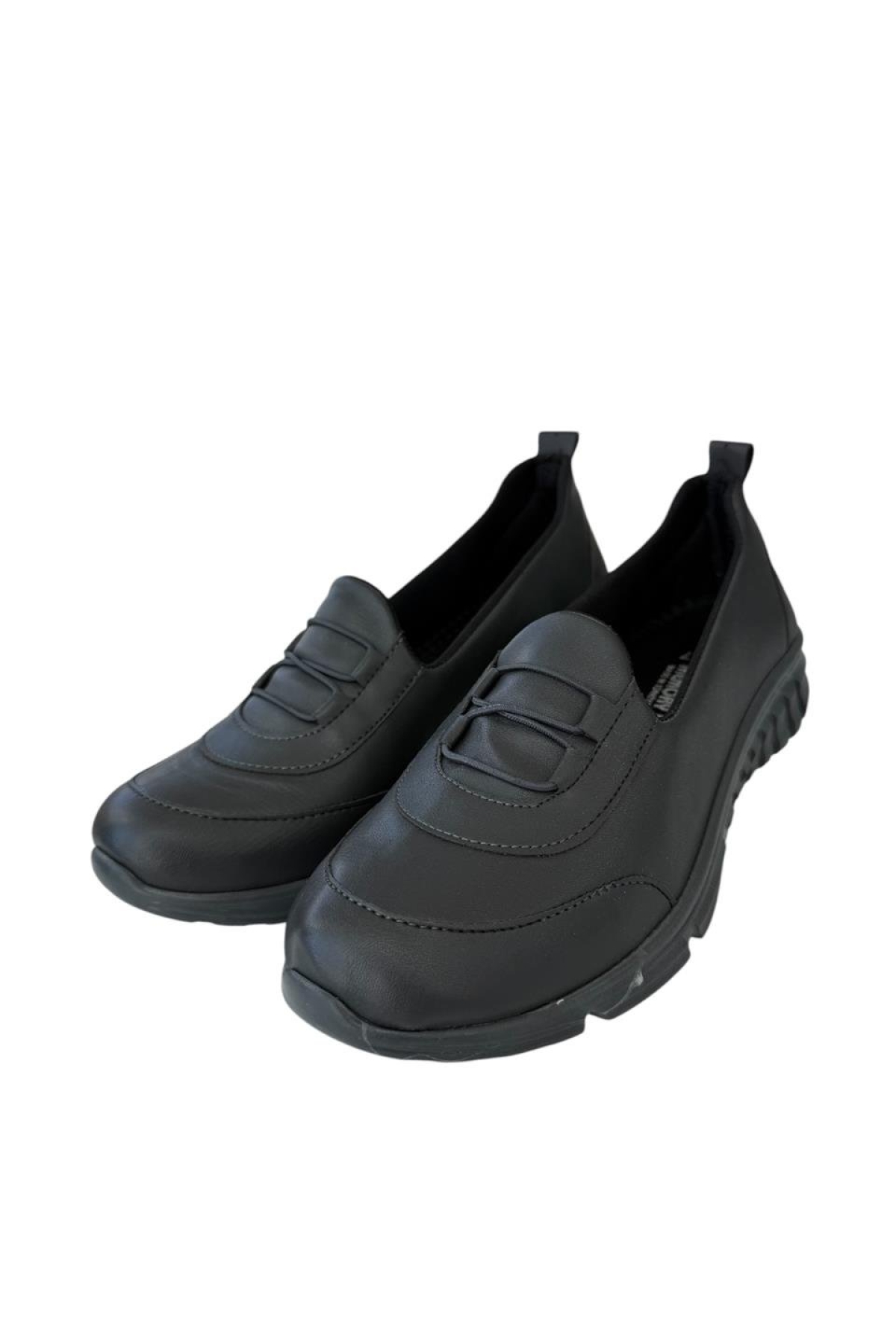 Ortopedik Kadın Yürüyüş Ayakkabısı FÜME - SİYAH - Görsel 4