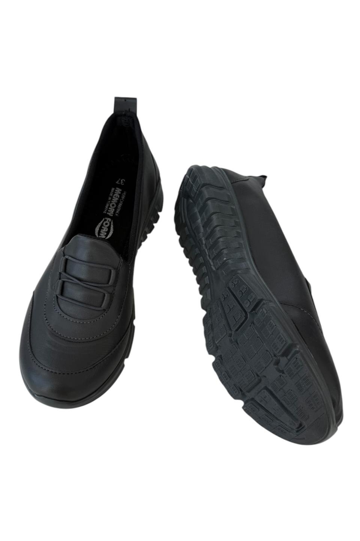 Ortopedik Kadın Yürüyüş Ayakkabısı FÜME - SİYAH - Görsel 6