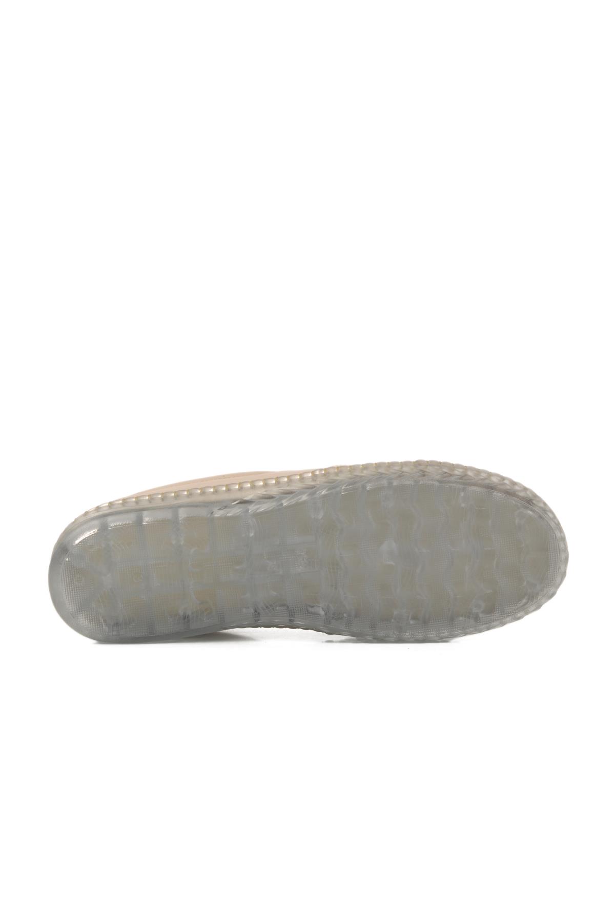 04035 Z Bej Hakiki Deri Kadın Günlük Ayakkabı - Görsel 6