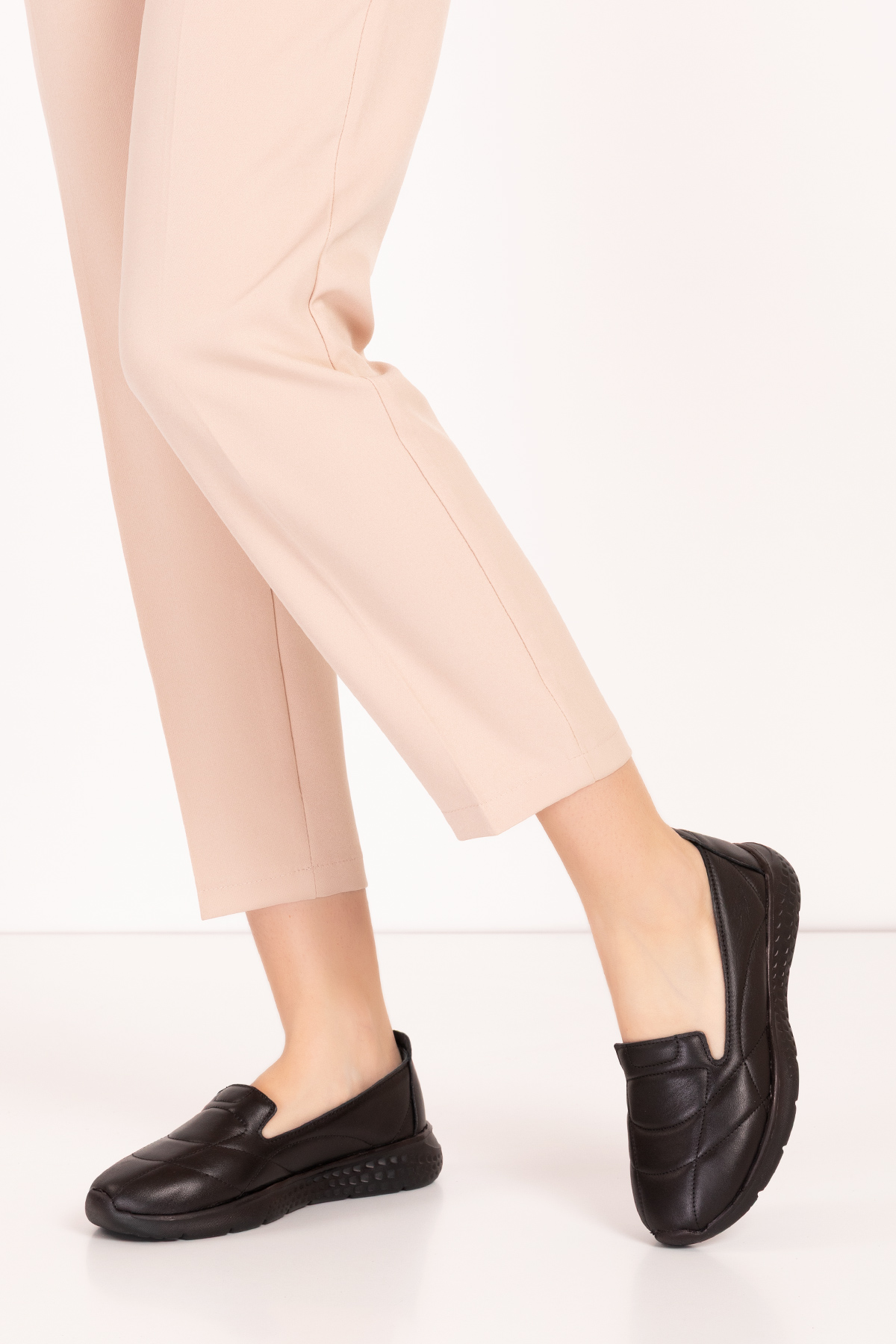 Gondol Içi Dışı Hakiki Deri Faylon Taban Hafif Babet Ayakkabı sc.1210 - Görsel 3