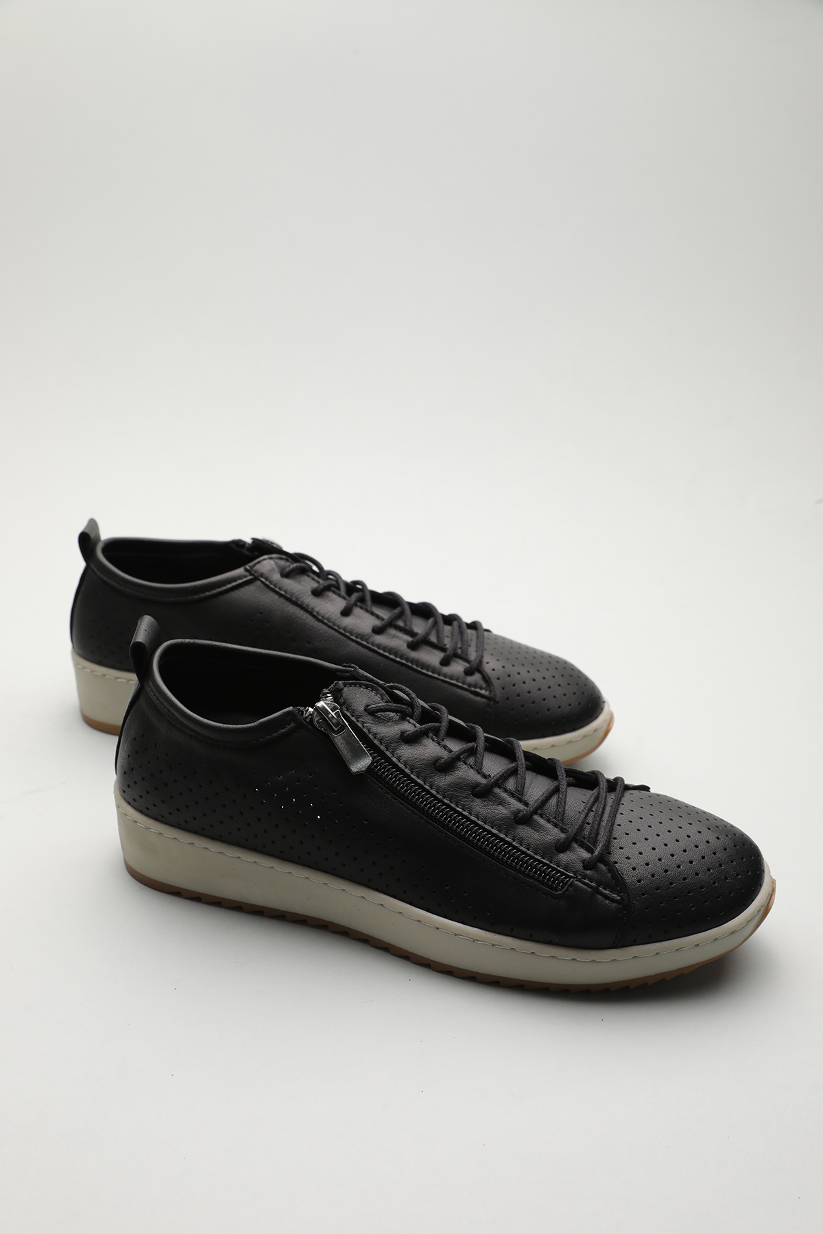 Gondol Hakiki Deri Günlük Rahat Fermuarlı Yazlık Ayakkabı zx.2402 - Görsel 3