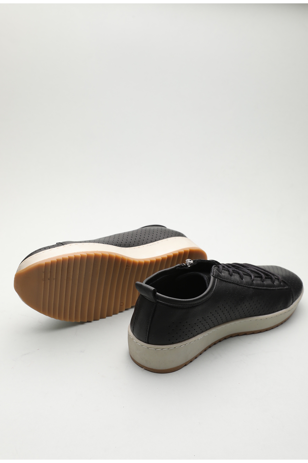Gondol Hakiki Deri Günlük Rahat Fermuarlı Yazlık Ayakkabı zx.2402 - Görsel 4