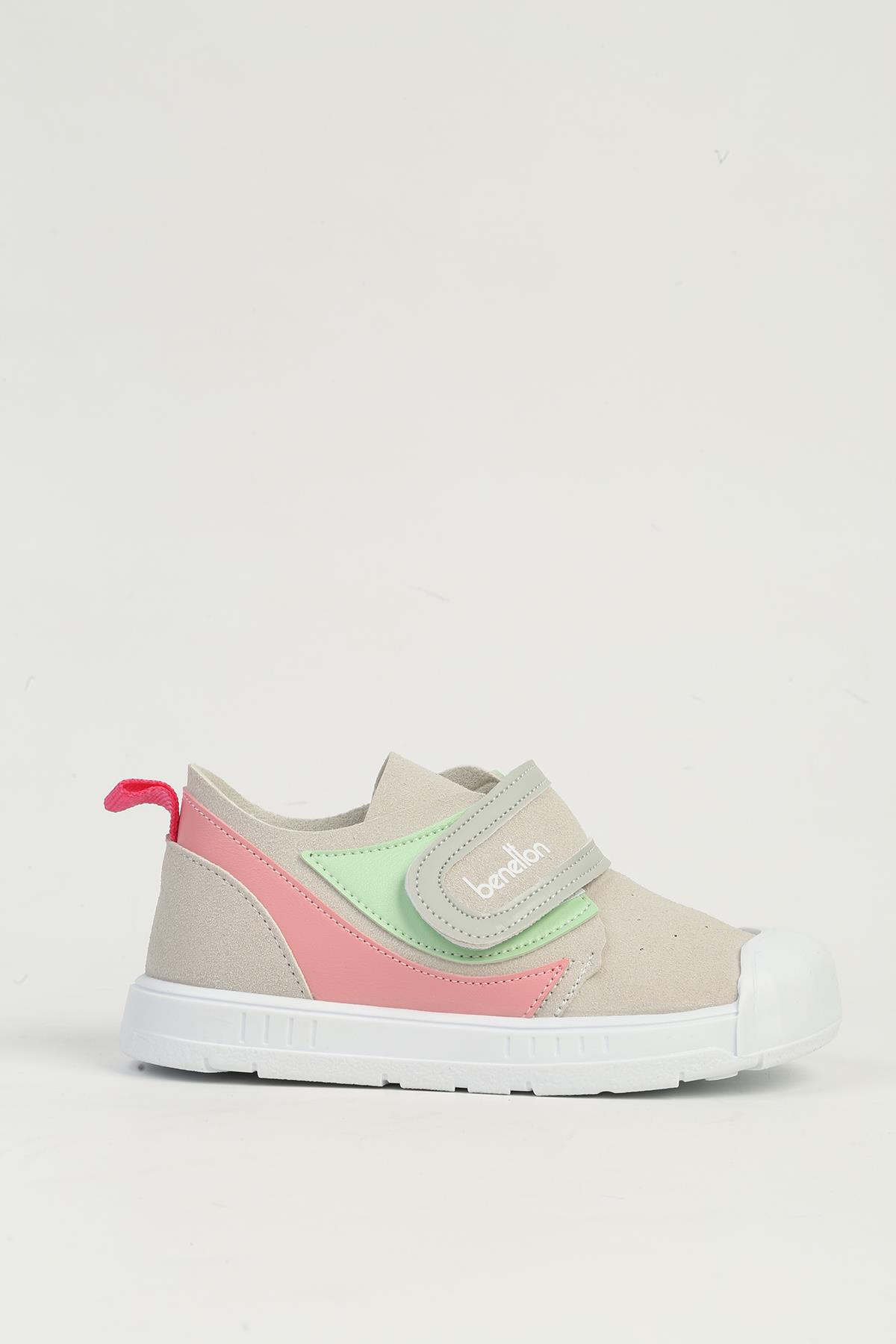 Gri Pembe Çocuk Spor Ayakkabı BN-1404 - Görsel 2